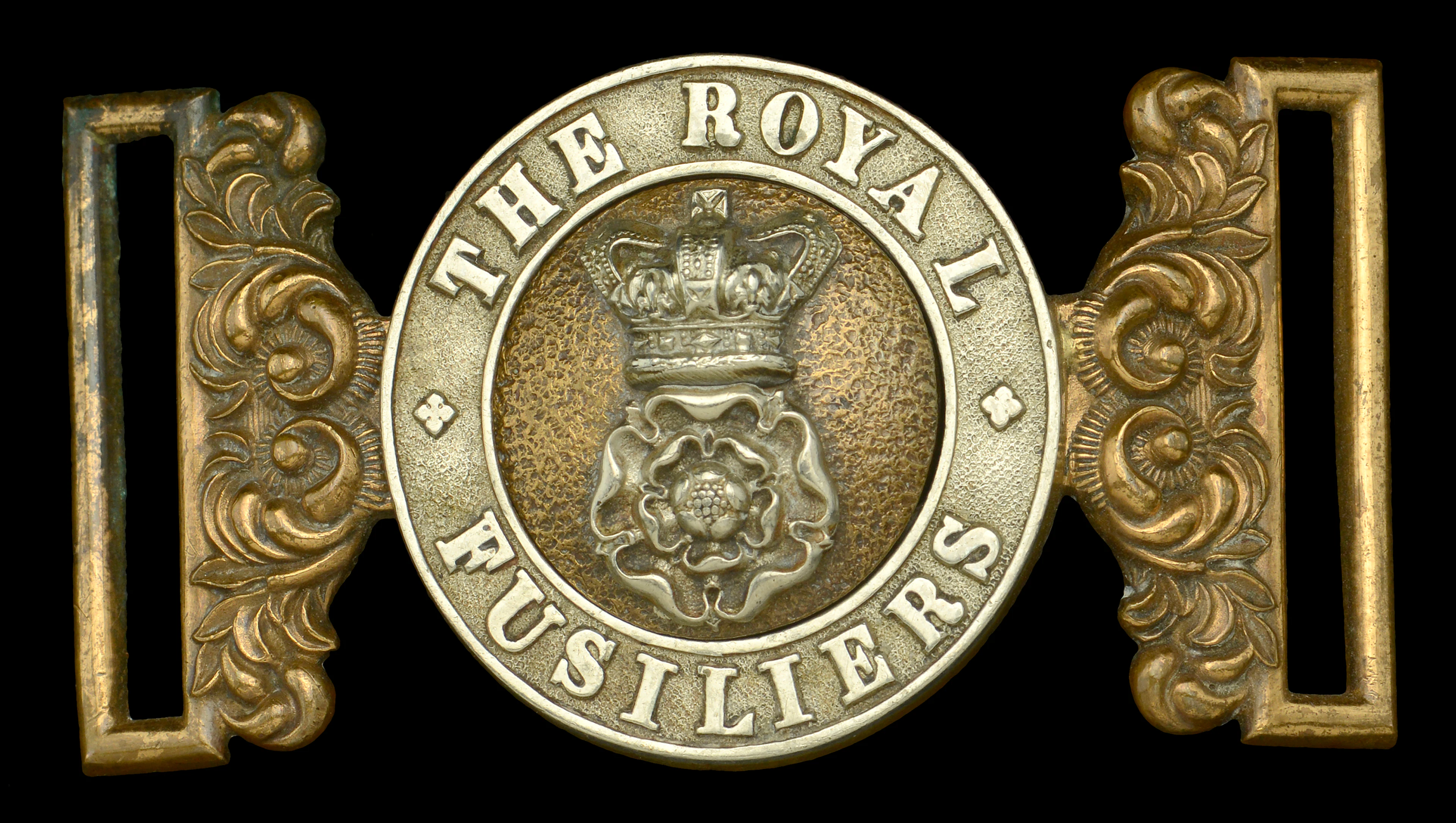 Royal Fusiliers, Officer’s Waist Belt Clasp. A good Victorian silver