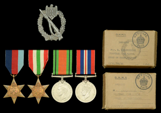A Second World War German Infantry Assault Badge. A one-piece stamped