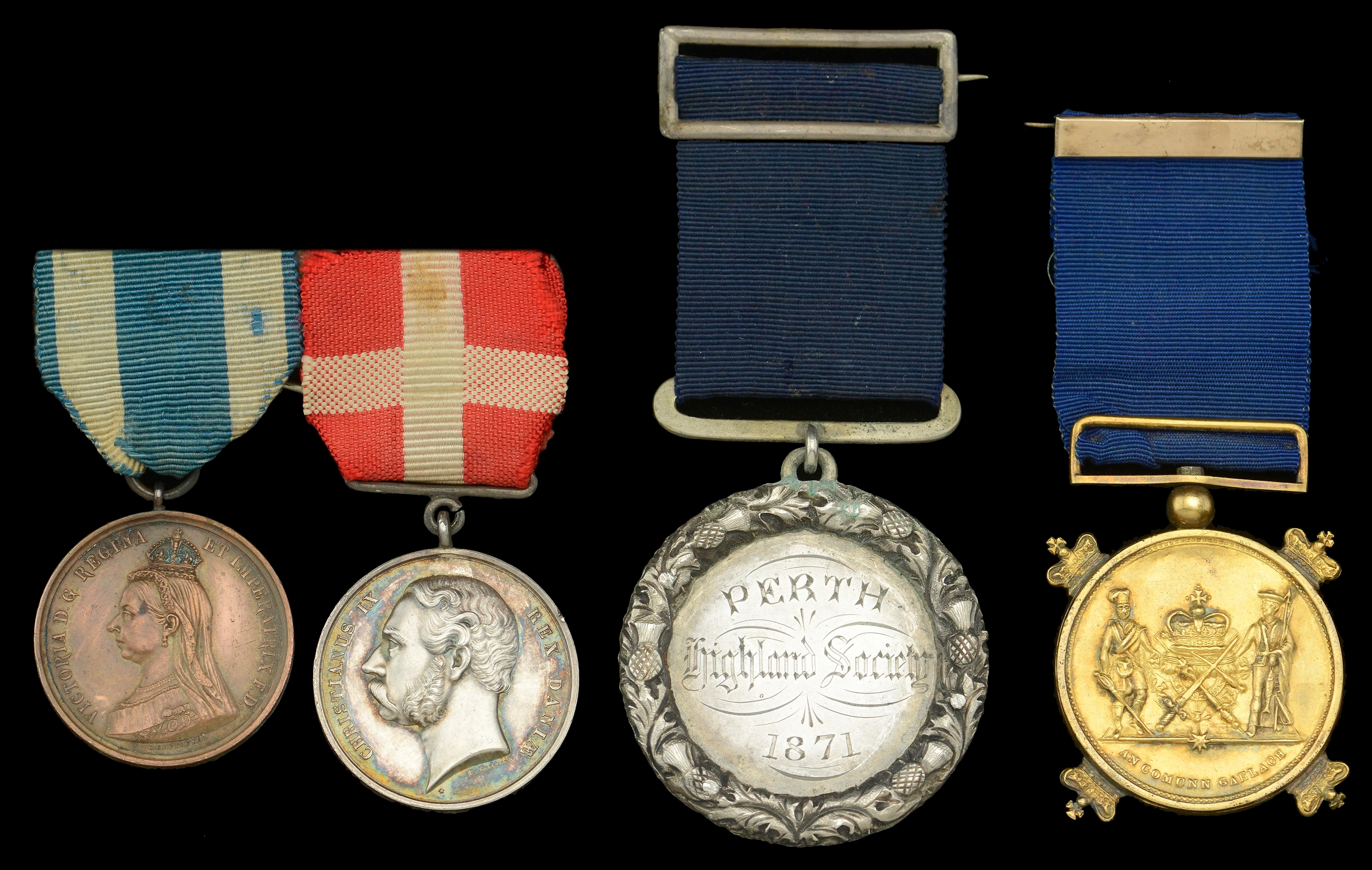 The medals awarded to Mr. Donald MacKay, late 78th Highlanders, who