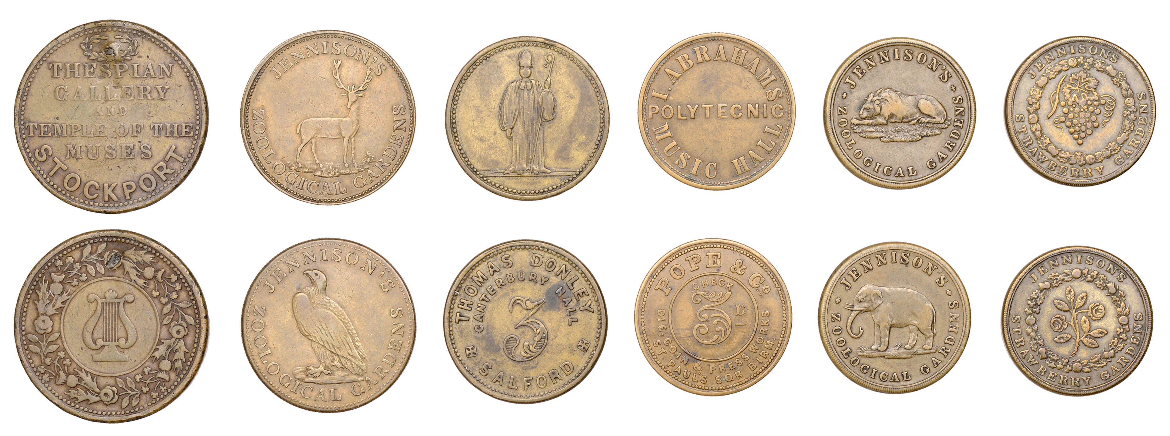 Miscellaneous Tokens and Checks, CHESHIRE, Stockport, [John] Jennison’s