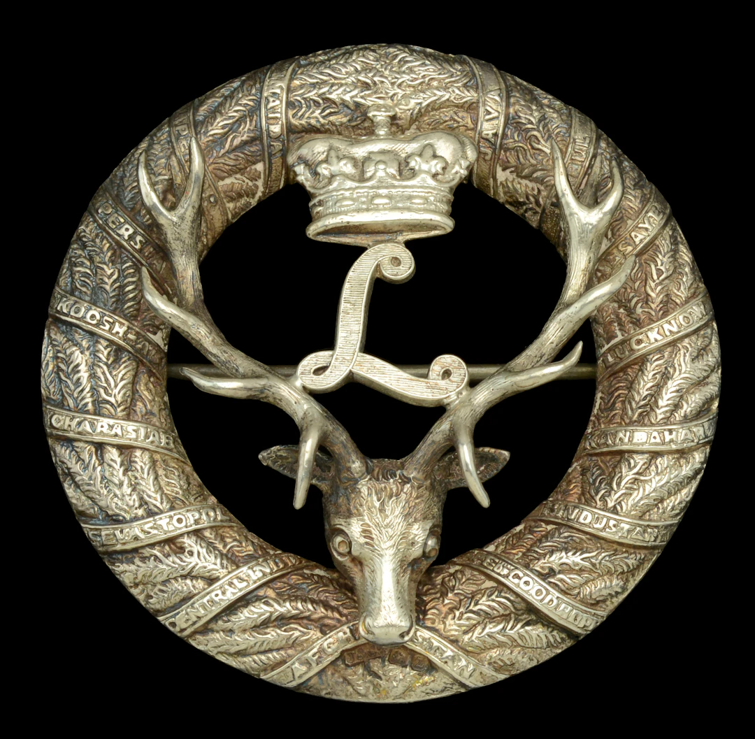Seaforth Highlanders Officer’s Silver Plaid Brooch. A very good silver
