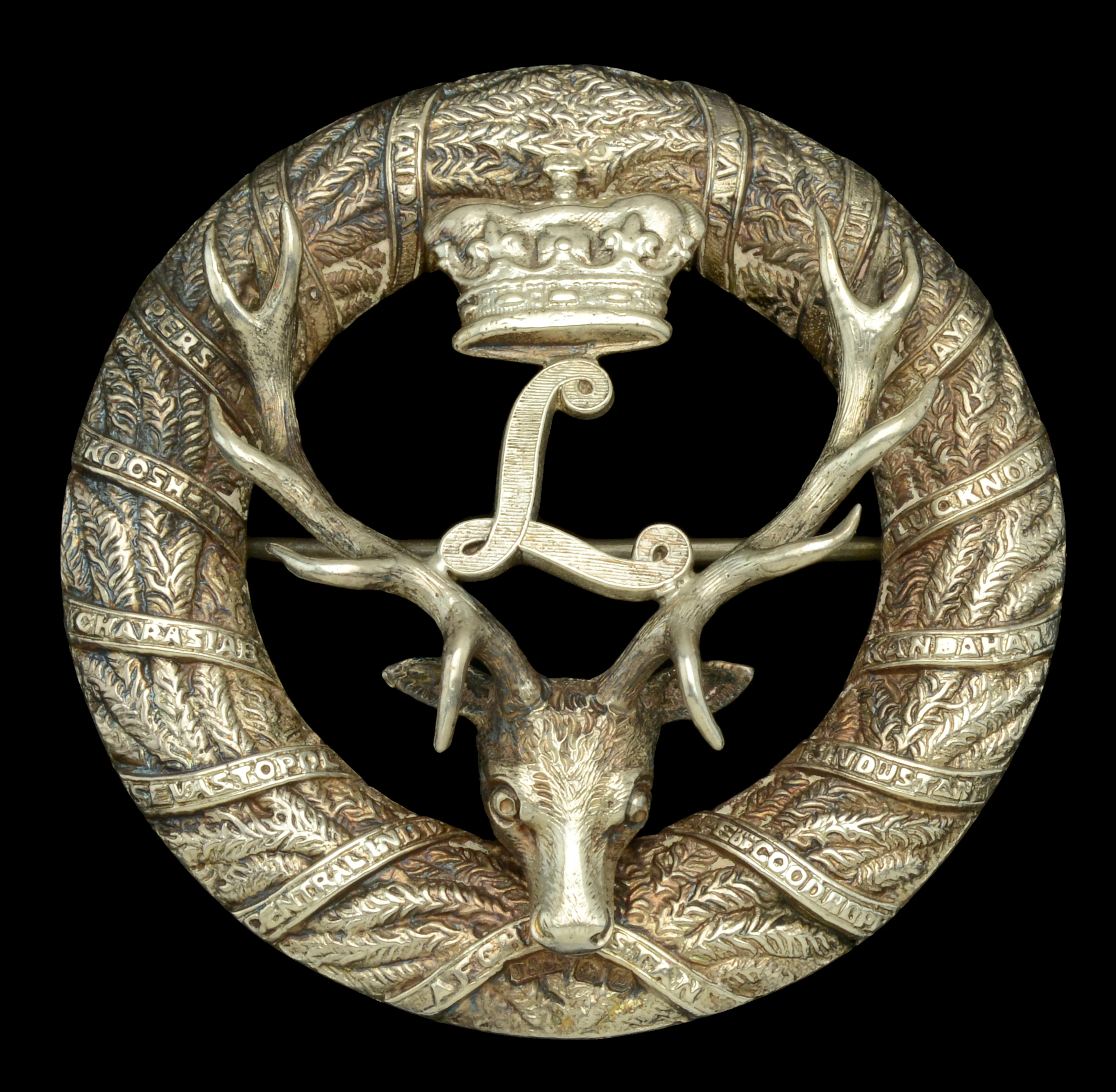Seaforth Highlanders Officer’s Silver Plaid Brooch. A very good silver