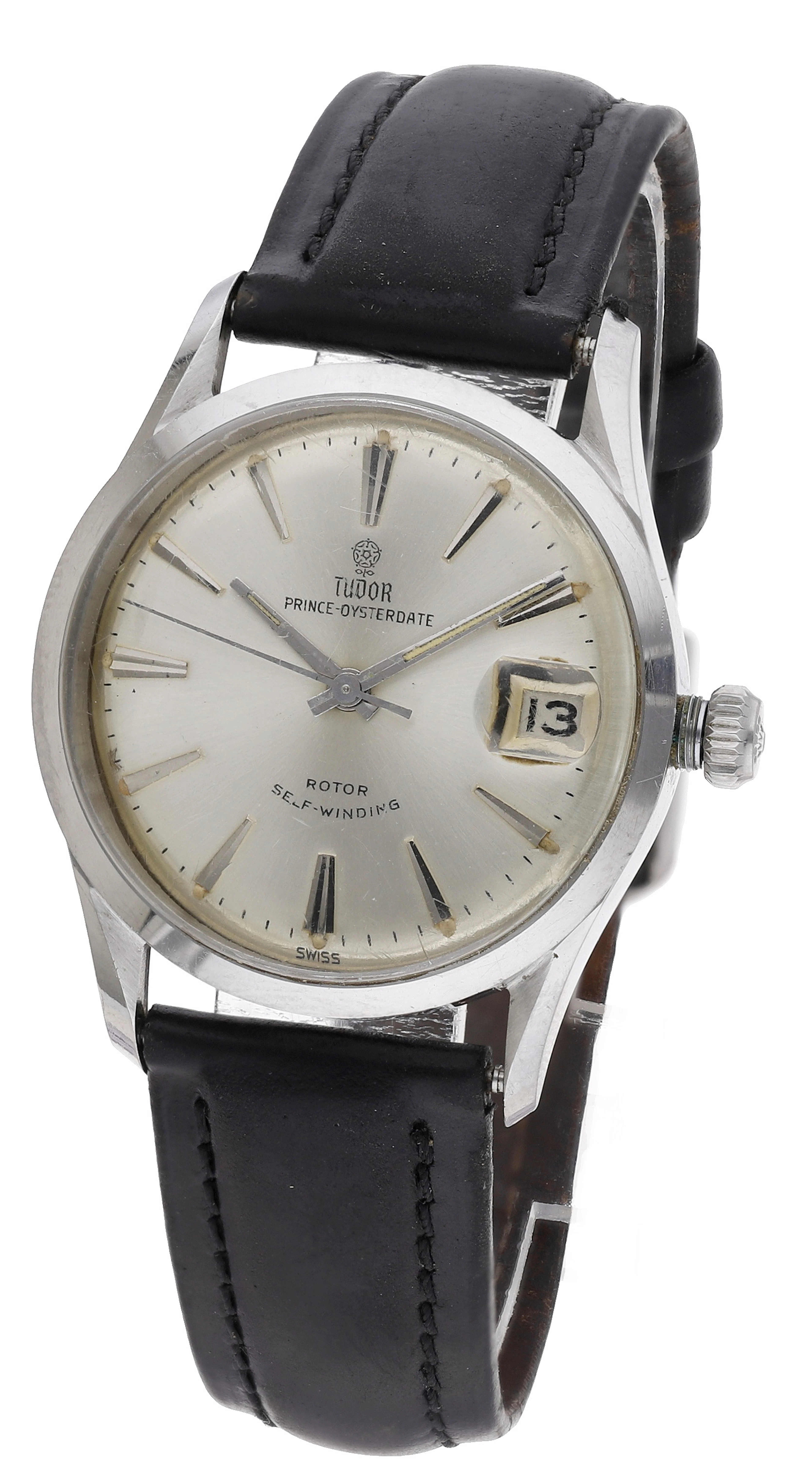 Tudor. A stainless steel automatic wristwatch with date, Ref. 7968