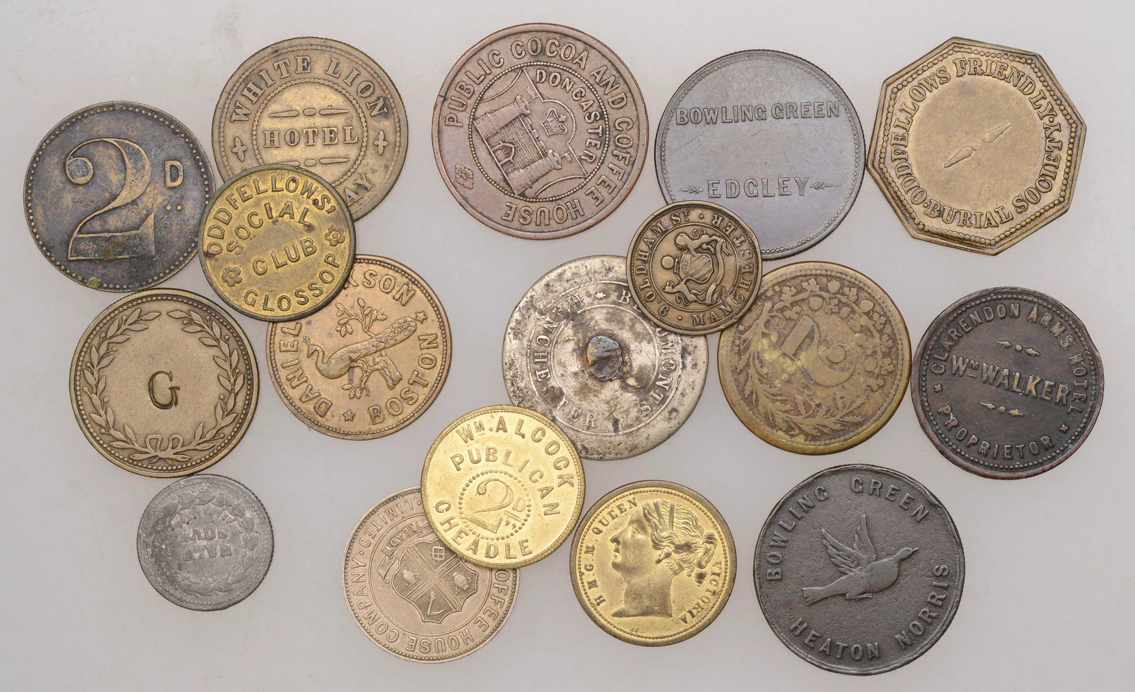 Miscellaneous Tokens and Checks, CHESHIRE, Cheadle, William Alcock