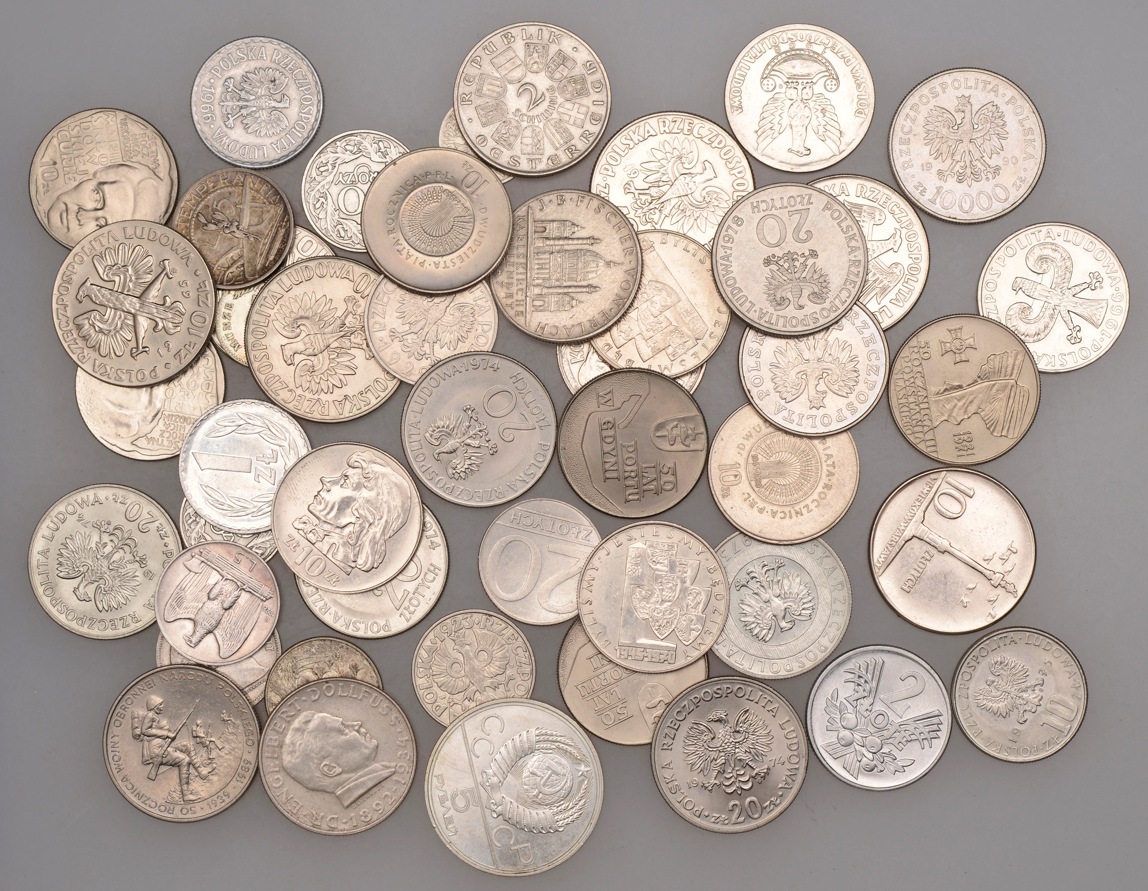 Miscellaneous, Miscellaneous World coins (47), mostly Polish, various