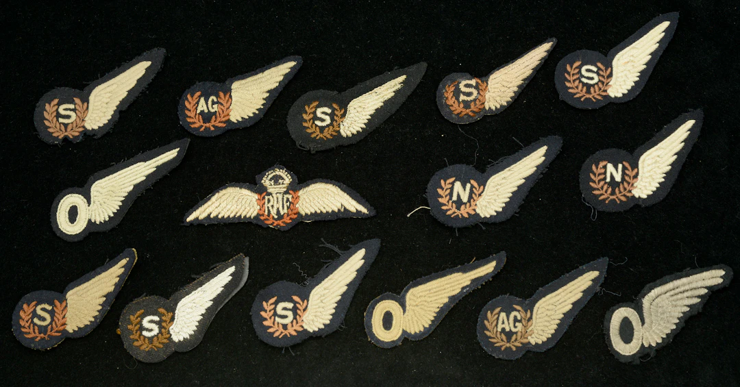 Royal Air Force Brevets. A very good selection of mostly Second War