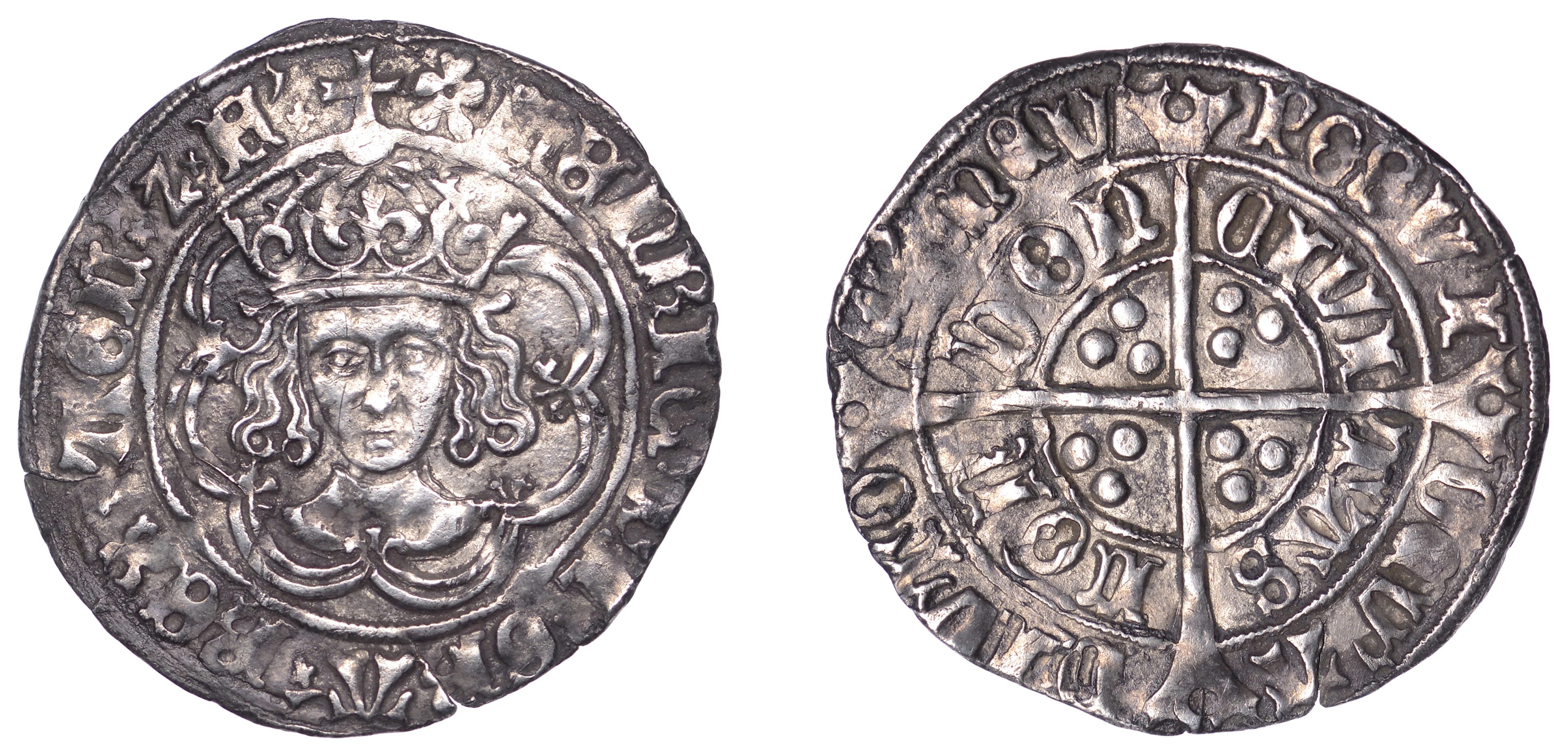 Henry VII (1485-1509), Facing bust issue, Groat, class IIIc, mm. pansy
