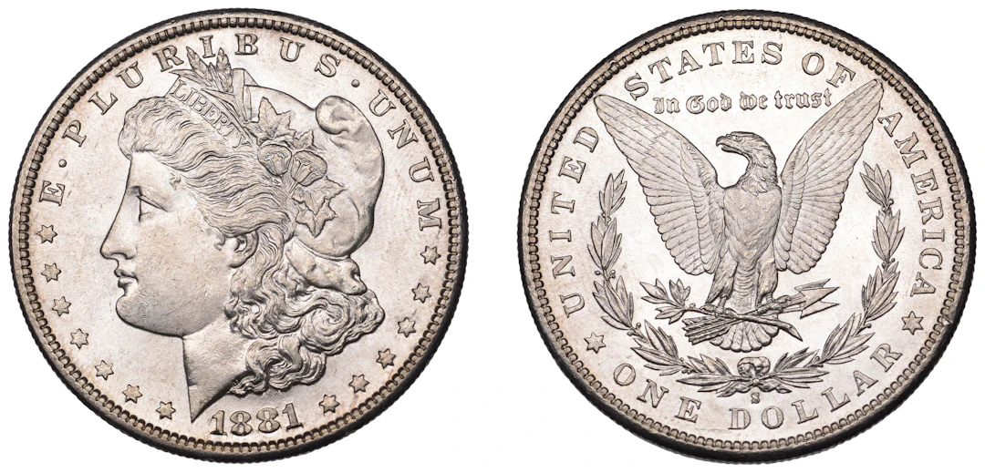 United States of America, Dollar, 1881s, San Francisco (KM 110). Brilliant