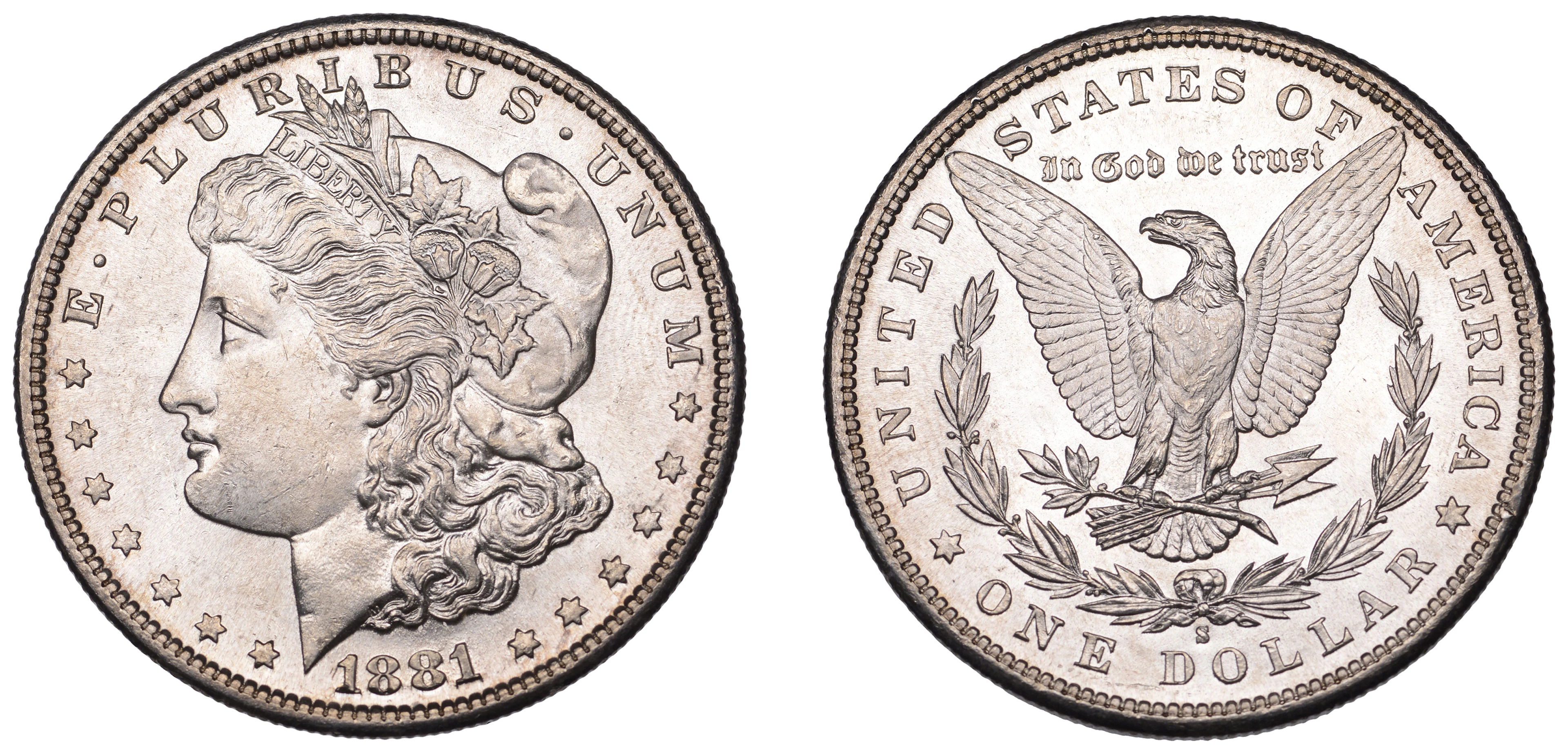 United States of America, Dollar, 1881s, San Francisco (KM 110). Brilliant