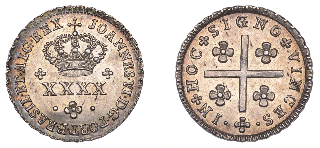 Portugal, Joao VI, Half-Tostāo or 50 Reis, undated (1816-26), Lisbon