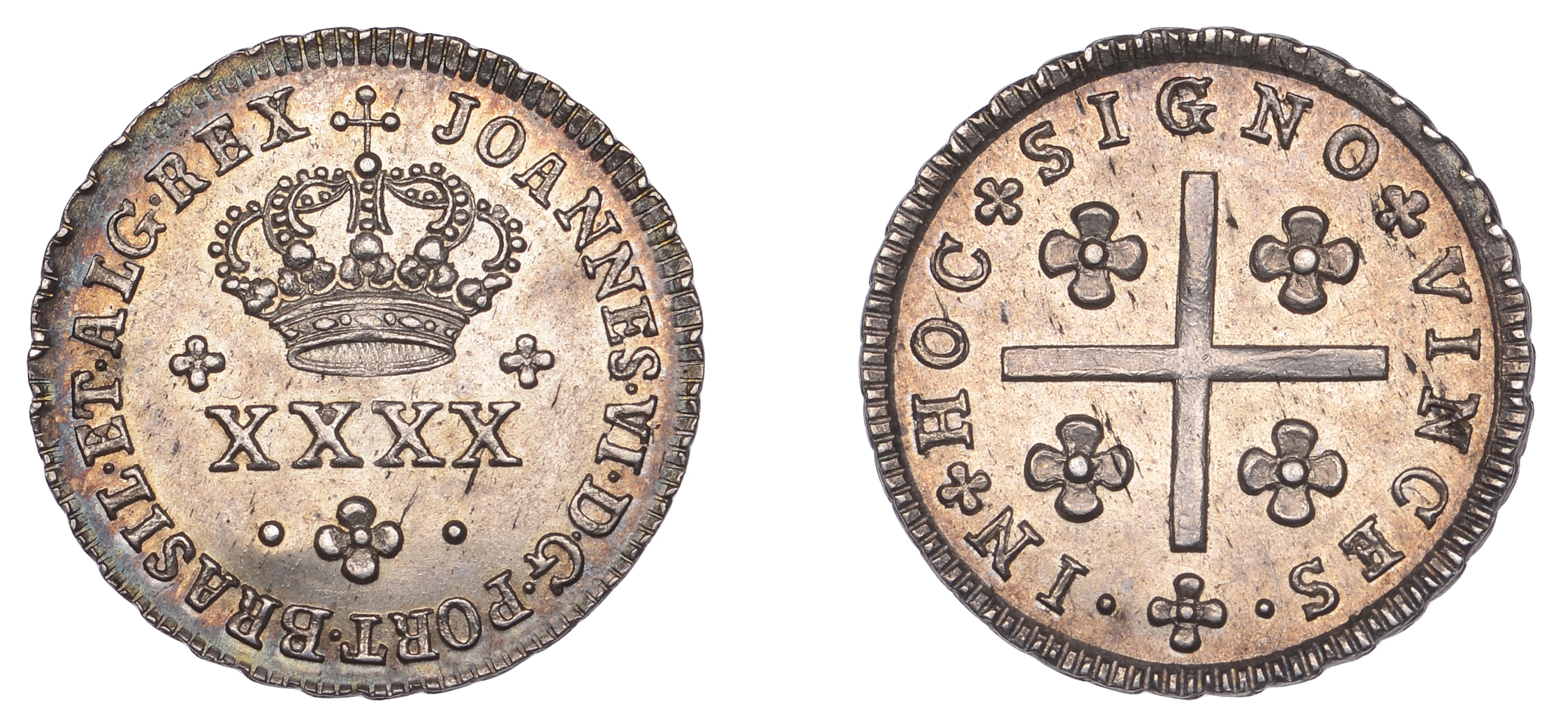 Portugal, Joao VI, Half-Tostāo or 50 Reis, undated (1816-26), Lisbon