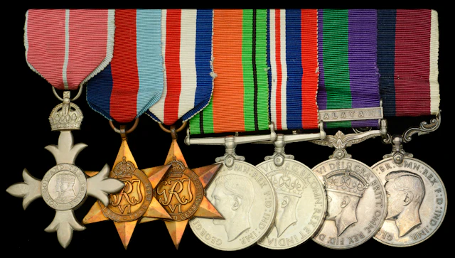 A post-War M.B.E. group of seven awarded to Squadron Leader C. E.