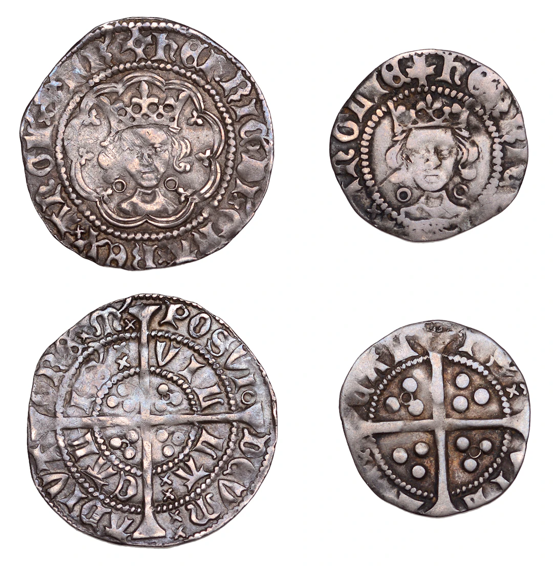 Henry VI, Annulet issue, Halfgroat, Calais, mm. cross II on obv. only