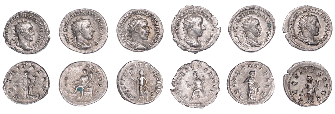 Philip I (244-249), Antoniniani (2), 244-7, radiate, draped and cuirassed