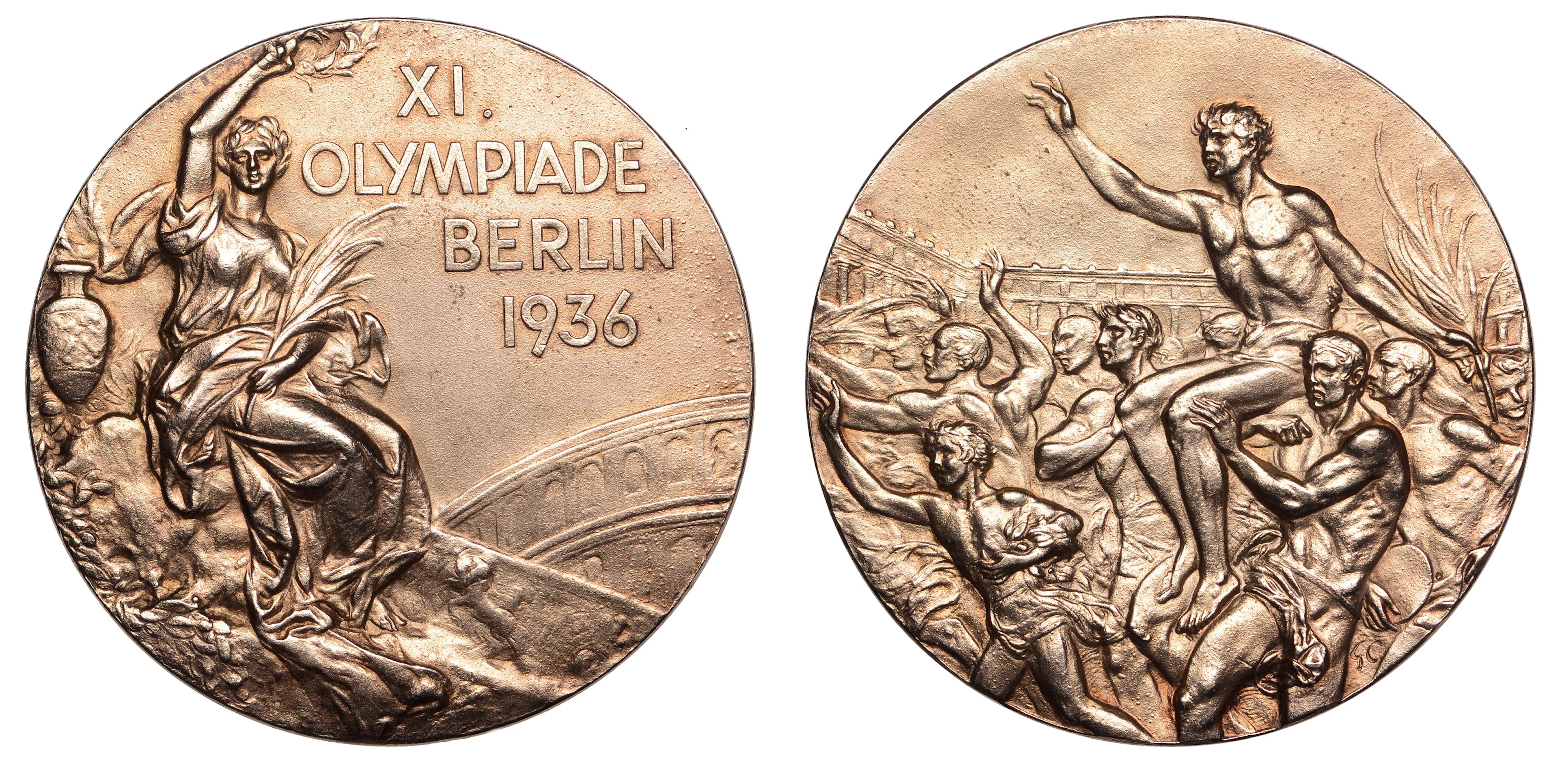 Germany, Olympic Games, Berlin, 1936, a silver-gilt Winner’s medal