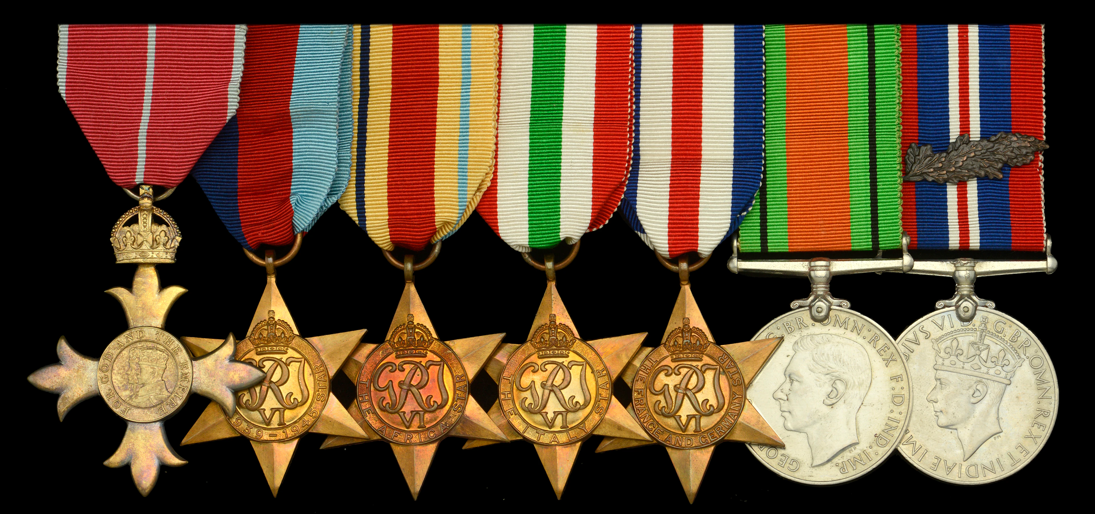 A Second War O.B.E. group of seven awarded to Lieutenant Colonel H.