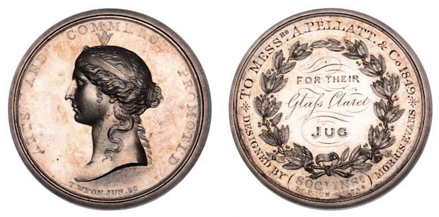 Royal Society of Arts, 1753, Isis Medal, a silver award by T. Wyon