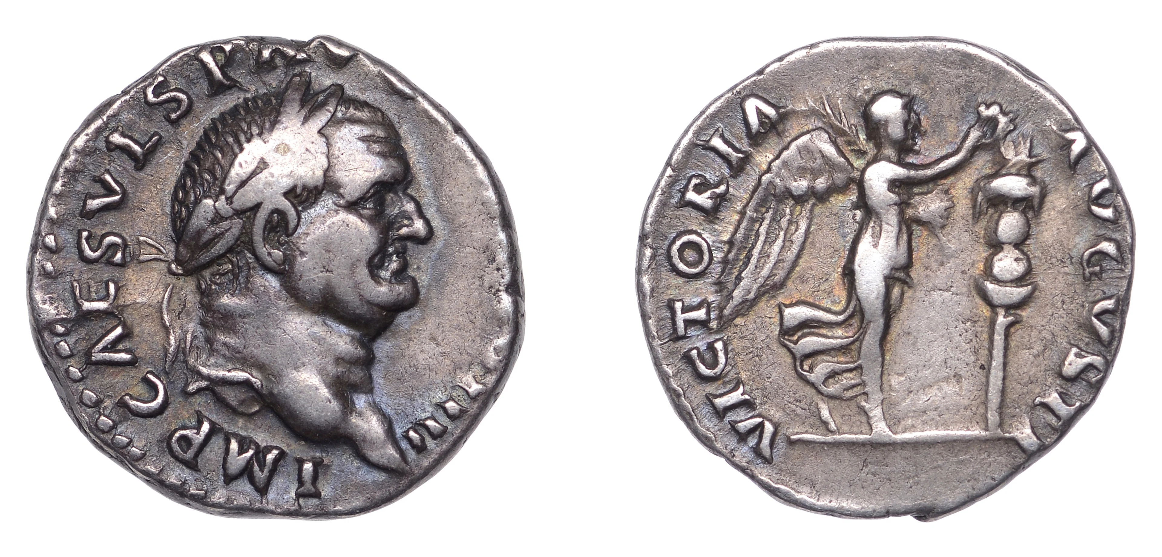 Vespasian (69-79), Denarius, 72-3, laureate head right, imp caes vesp