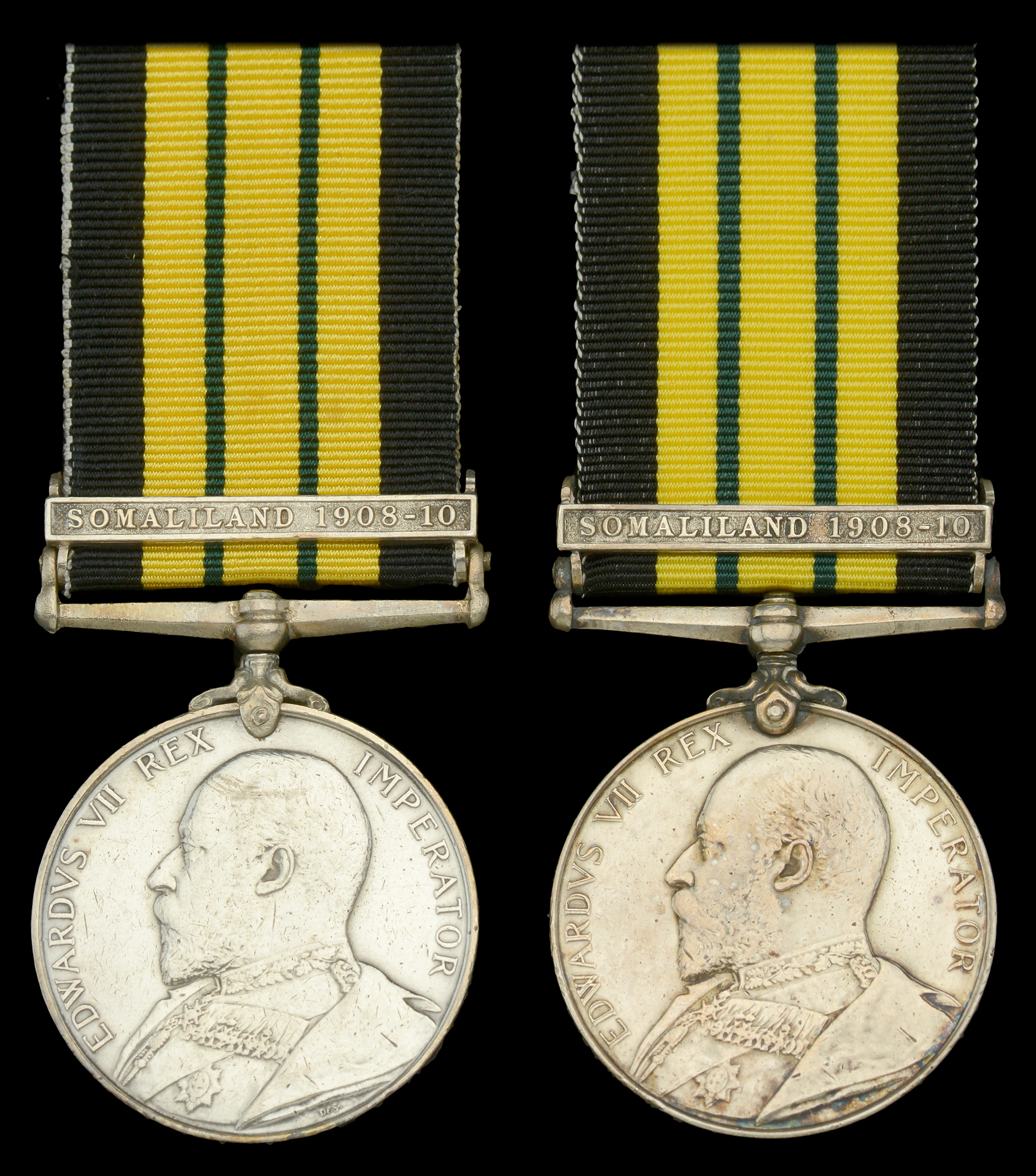 Africa General Service 1902-56, 1 clasp, Somaliland 1908-10 (2) (Asst.