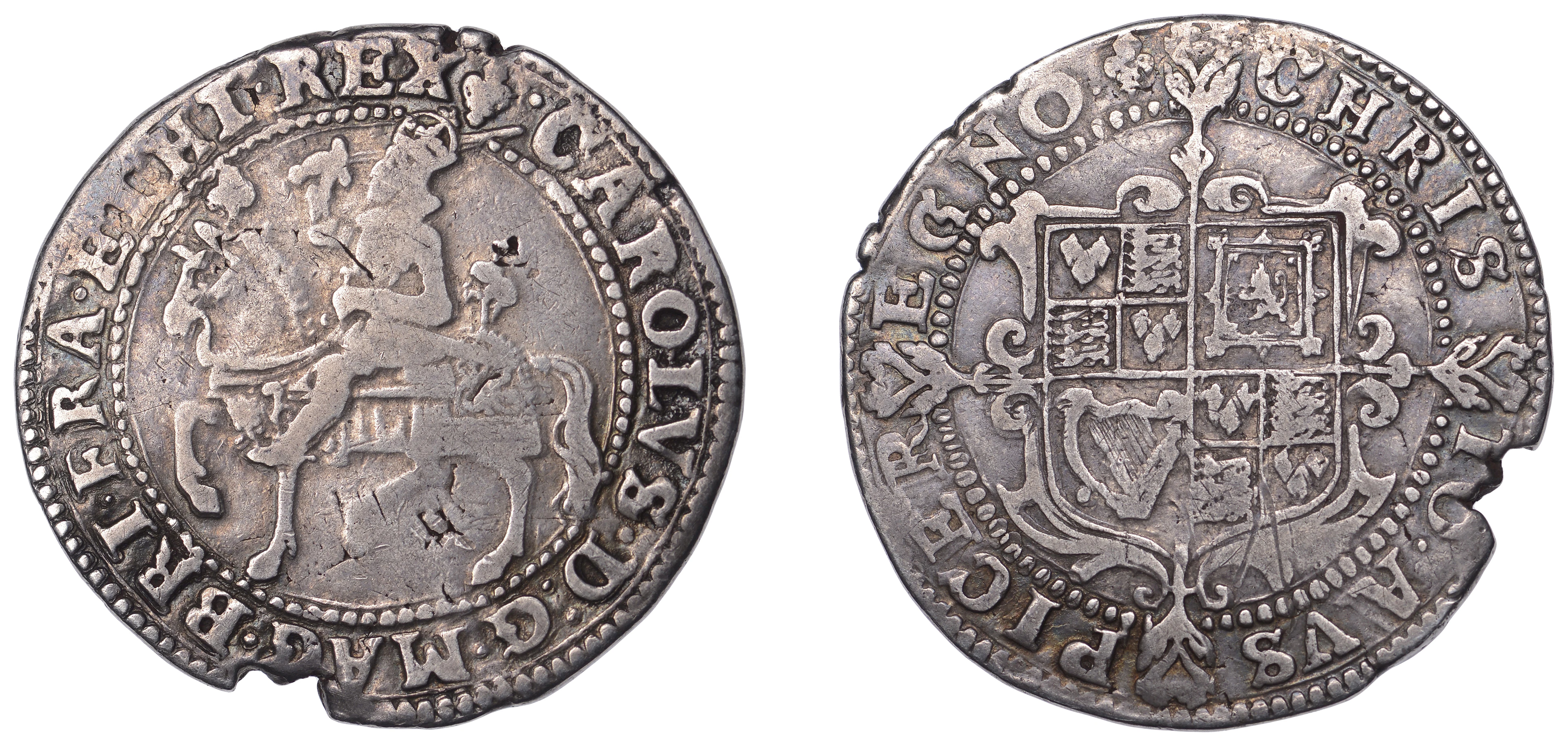 Charles I (1625-1649), Tower mint, Halfcrown, Gp I, type 1a2, mm.