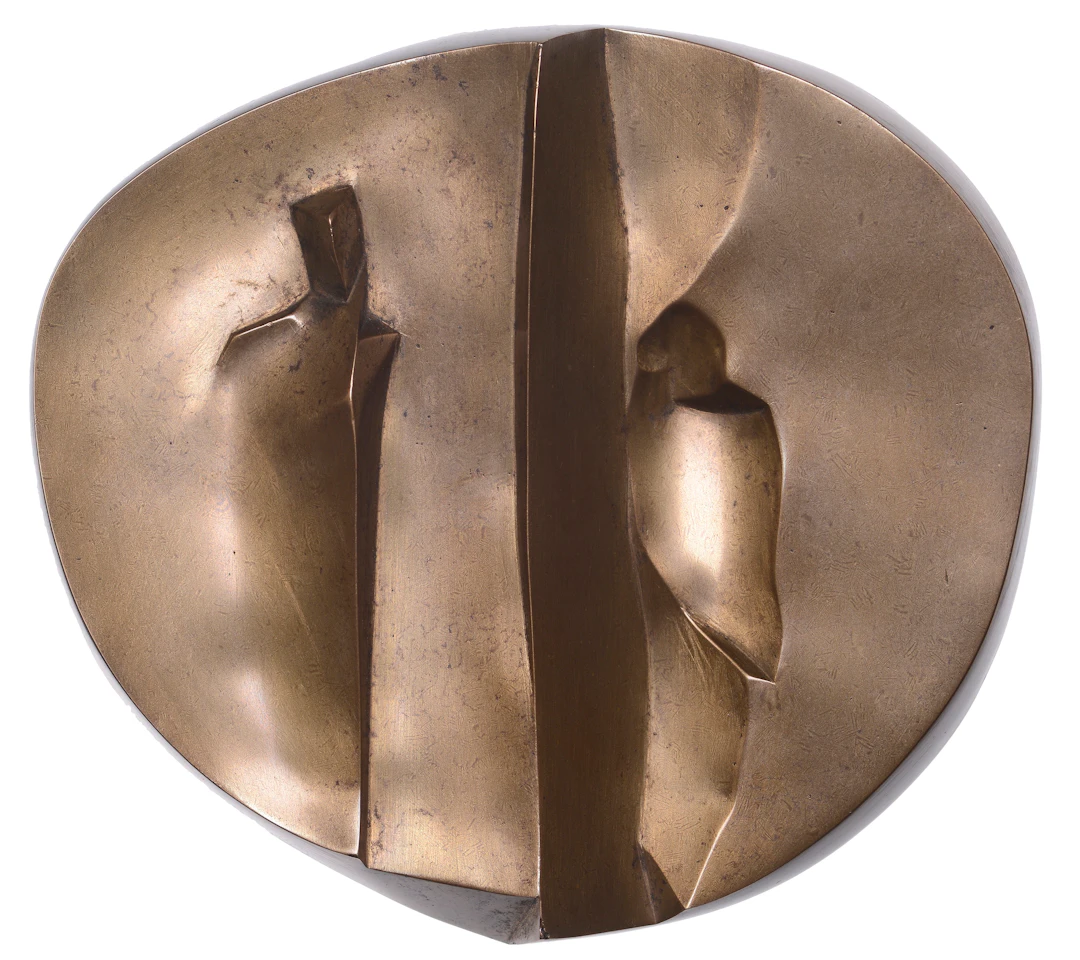 HUNGARY, Távolságok [Distances], 1984, an oval-shaped cast bronze