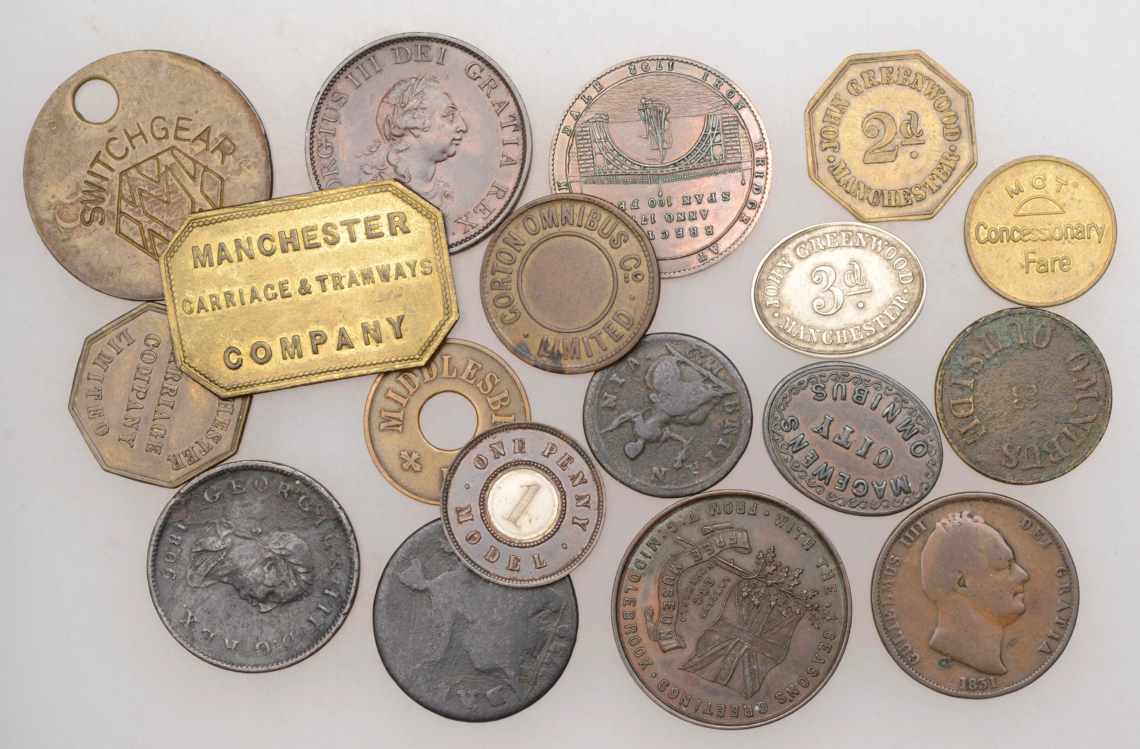 Miscellaneous Tokens and Checks, LANCASHIRE, Gorton, Gorton Omnibus
