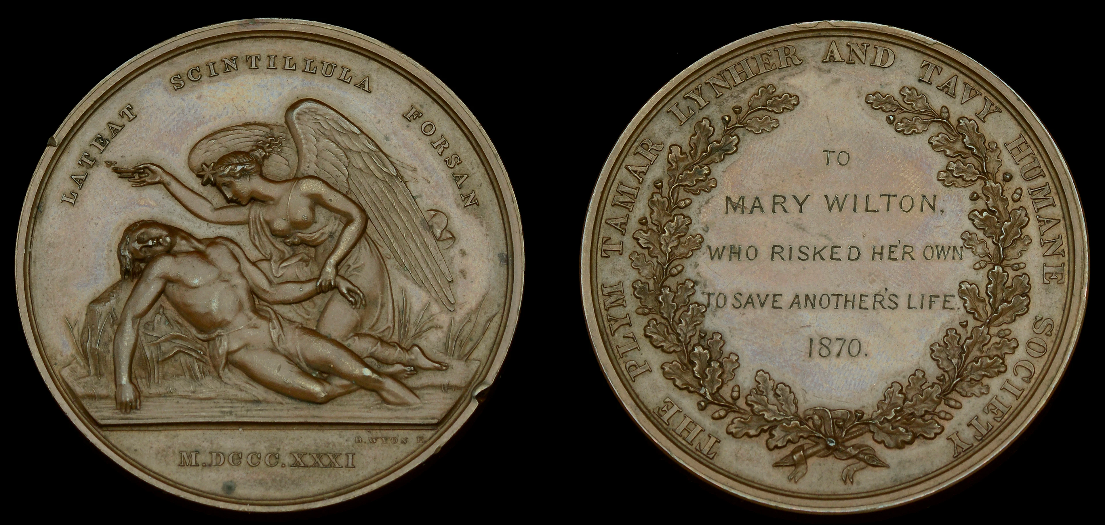 Plym Tamar Lynher and Tavy Humane Society, bronze (To Mary Wilton