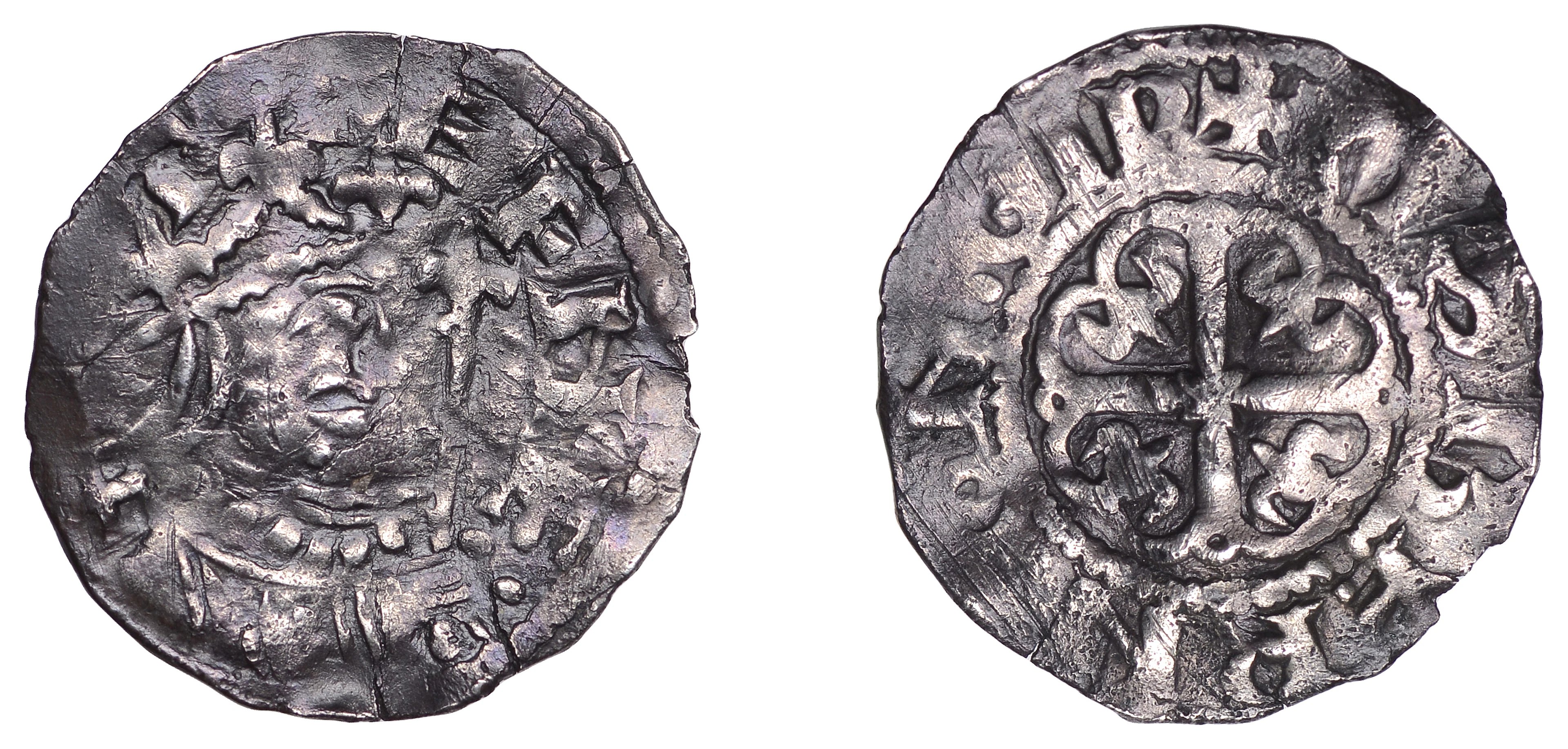 Stephen (1135-1154), Penny, Cross Moline type [BMC I], Ipswich, Osbern