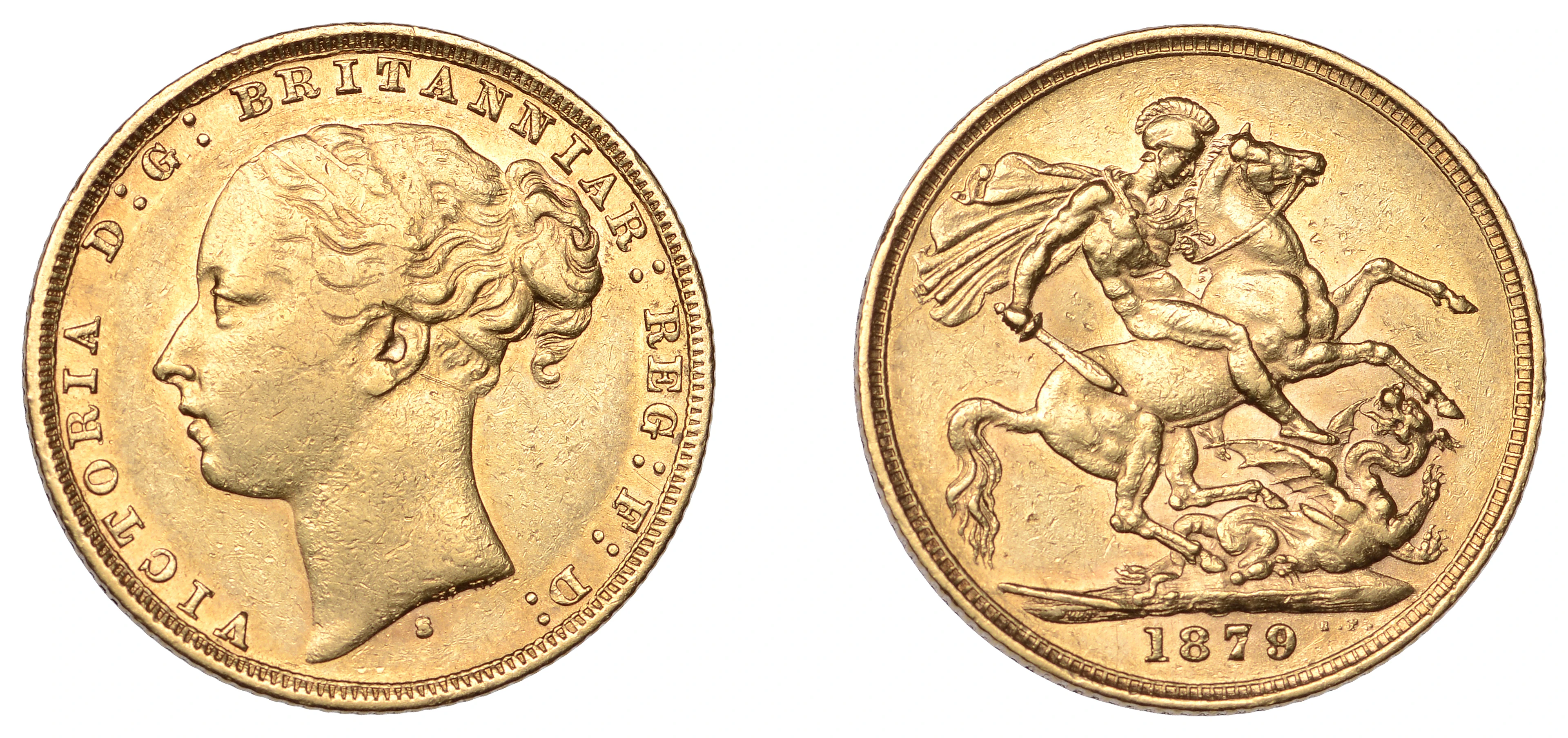 Australia, Victoria, Sovereign, 1879s, Sydney, St George rev. (Hill
