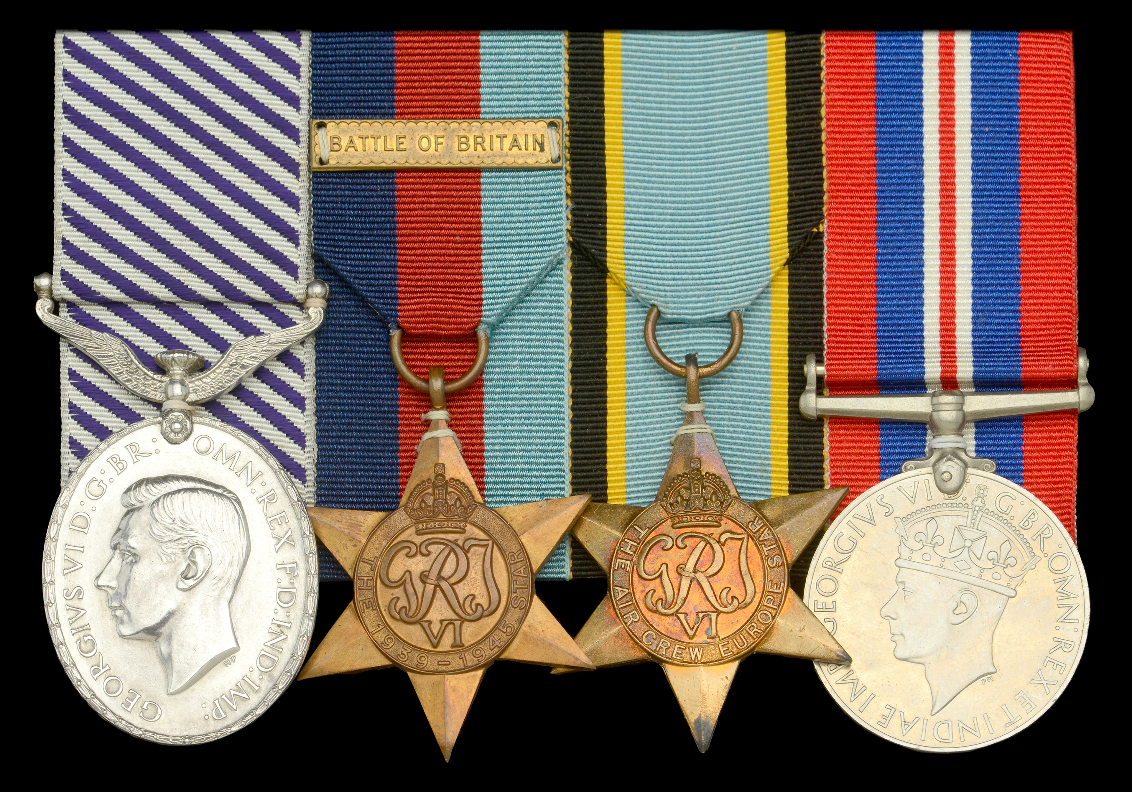 A fine Second World War 1941 ‘immediate’ D.F.M. group of four awarded