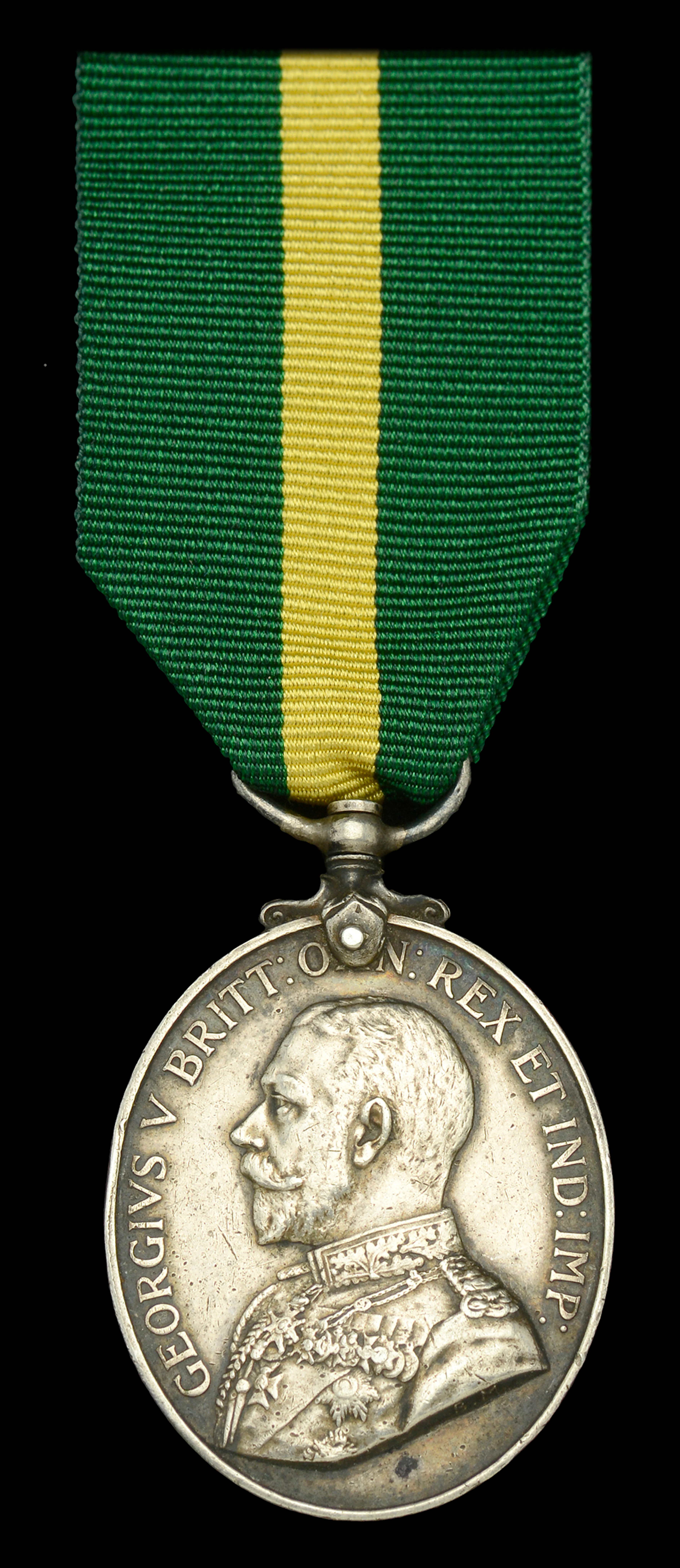 The Territorial Force Efficiency Medal awarded to Sergeant P. Burke