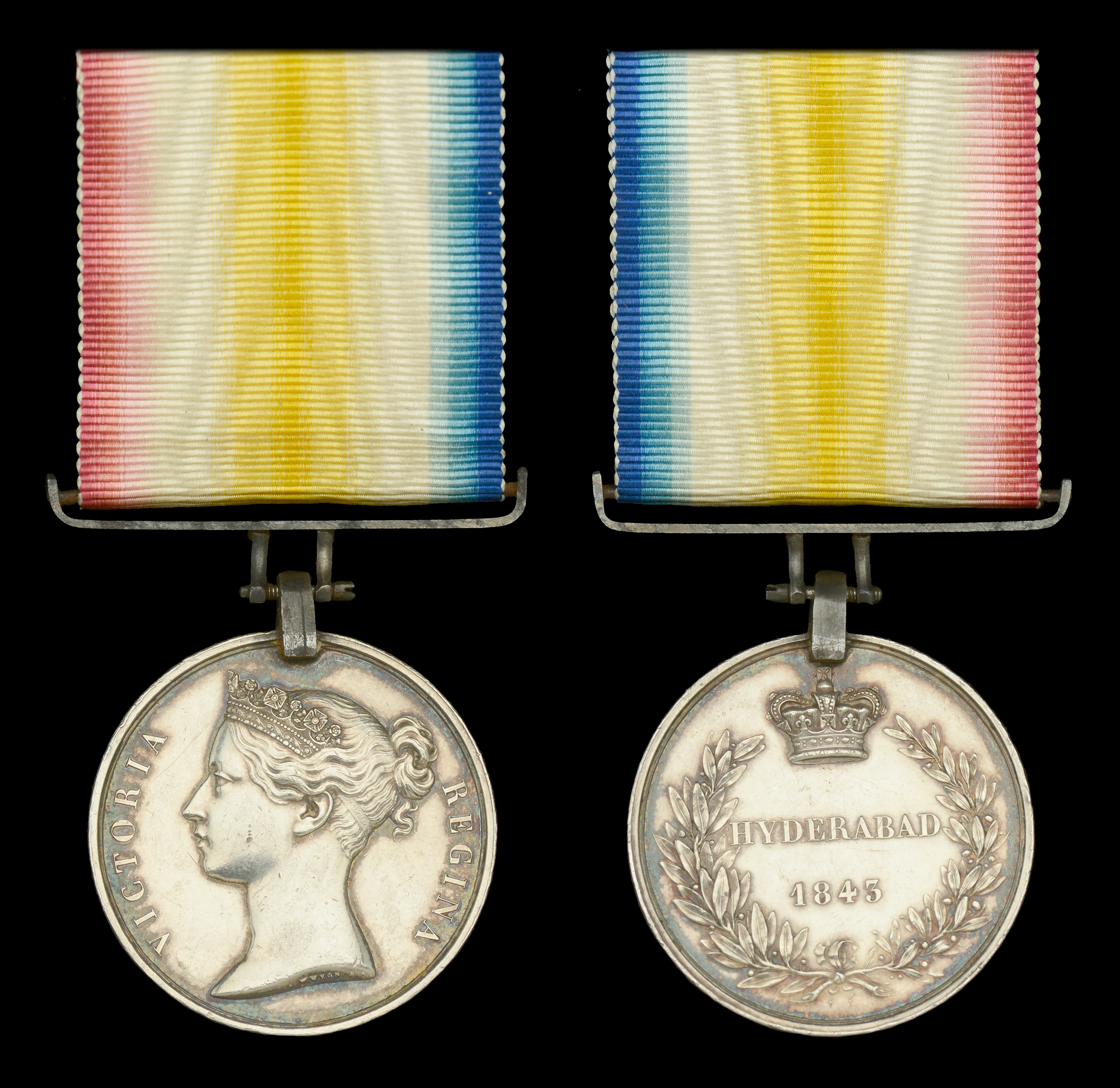 The Scinde campaign medal awarded to Lieutenant Frank Burr, 21st Bombay
