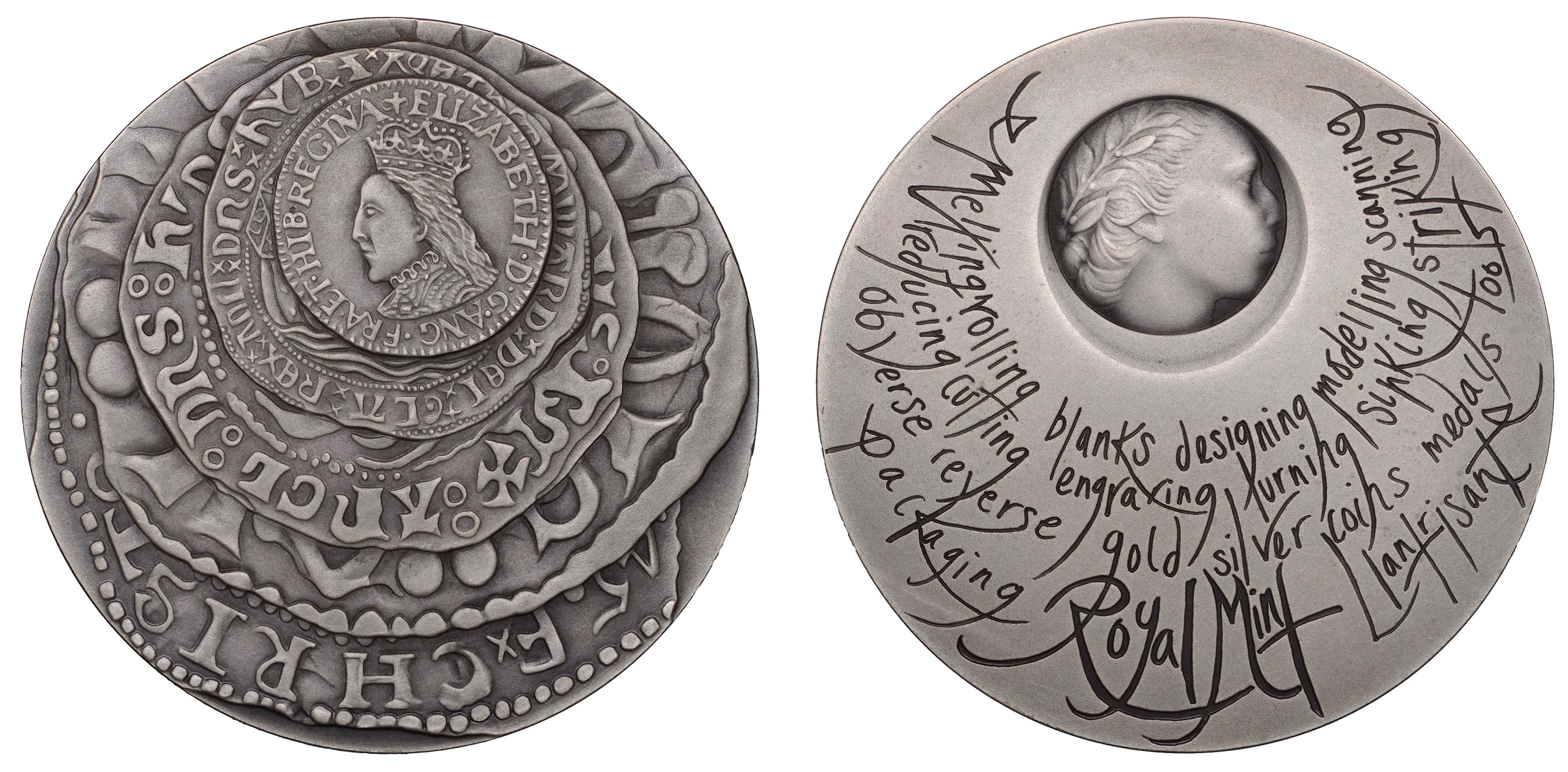 Heritage of the Royal Mint, 2009, a silver medal by Emma Noble for