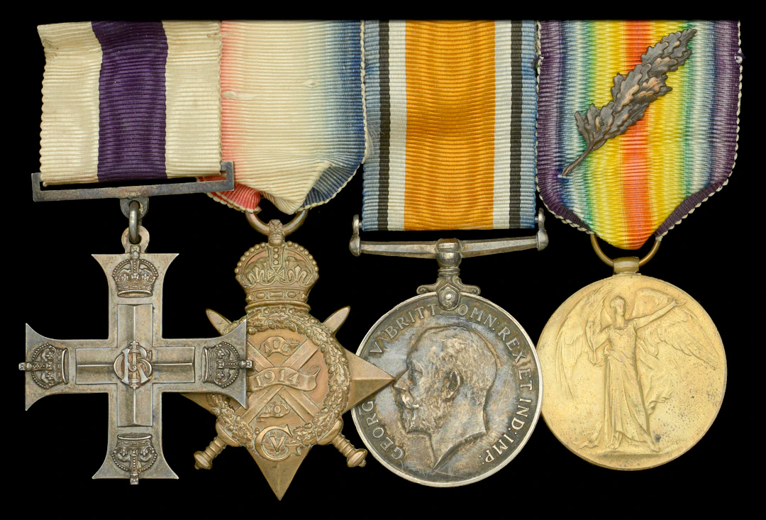 A Great War ‘Western Front’ M.C. group of four awarded to Captain