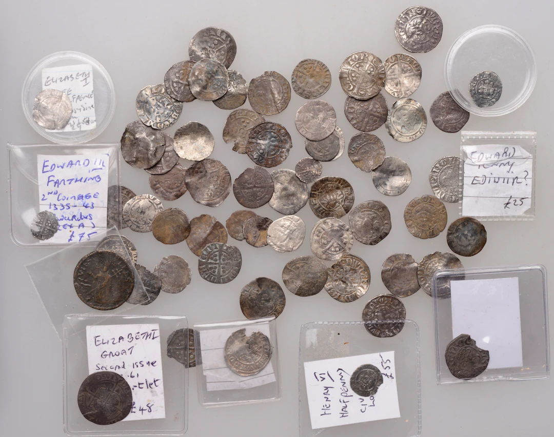 Miscellaneous hammered silver coins (63), mostly pennies, various