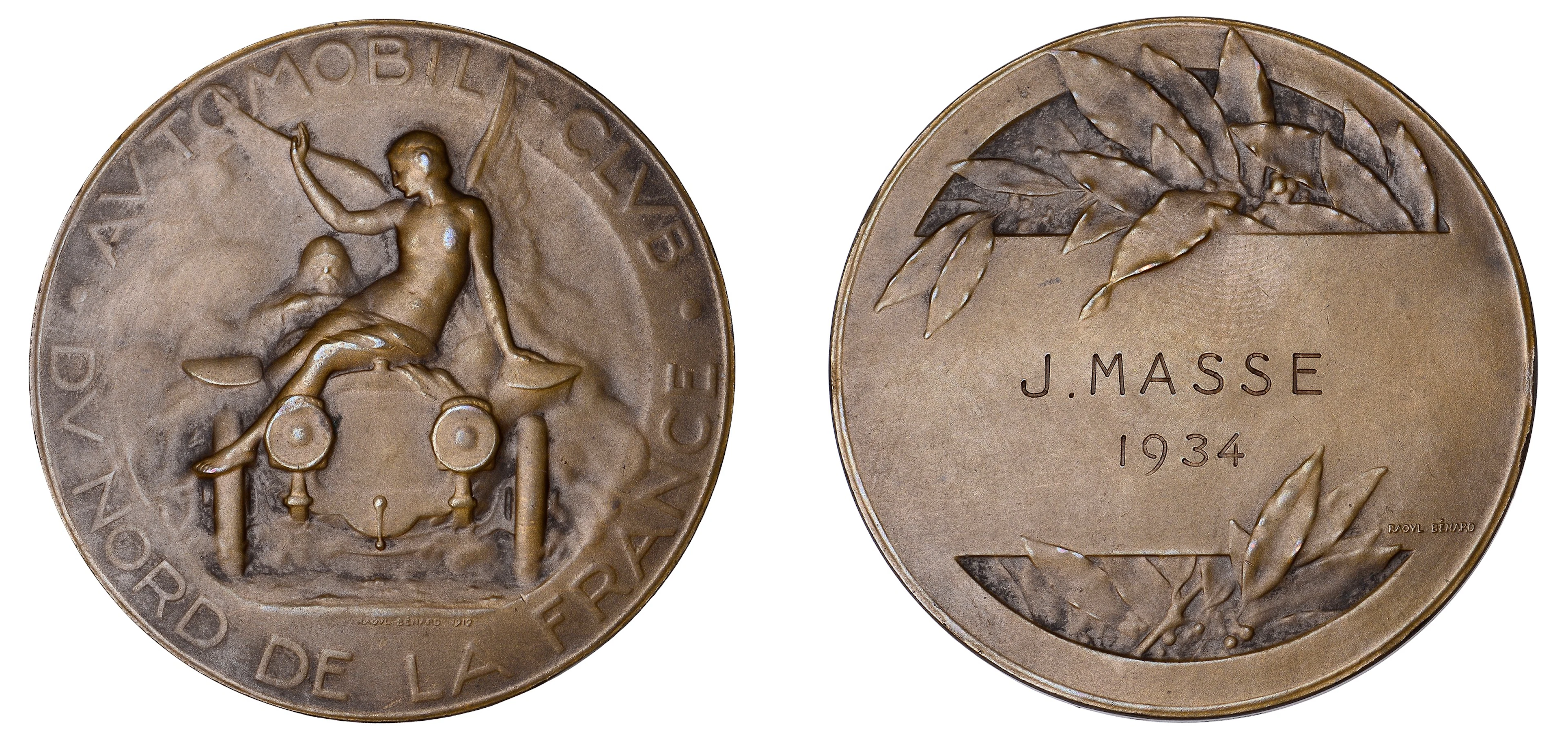 FRANCE, Automobile-Club du Nord de la France, 1912, a bronze award