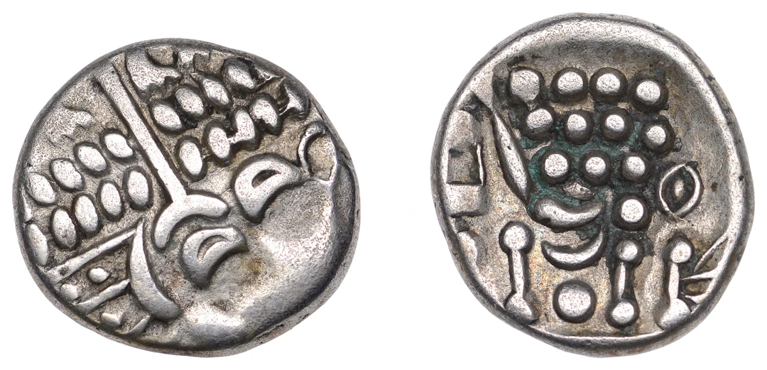 British Iron Age, DUROTRIGES, Uninscribed issues, silver Stater, Spread