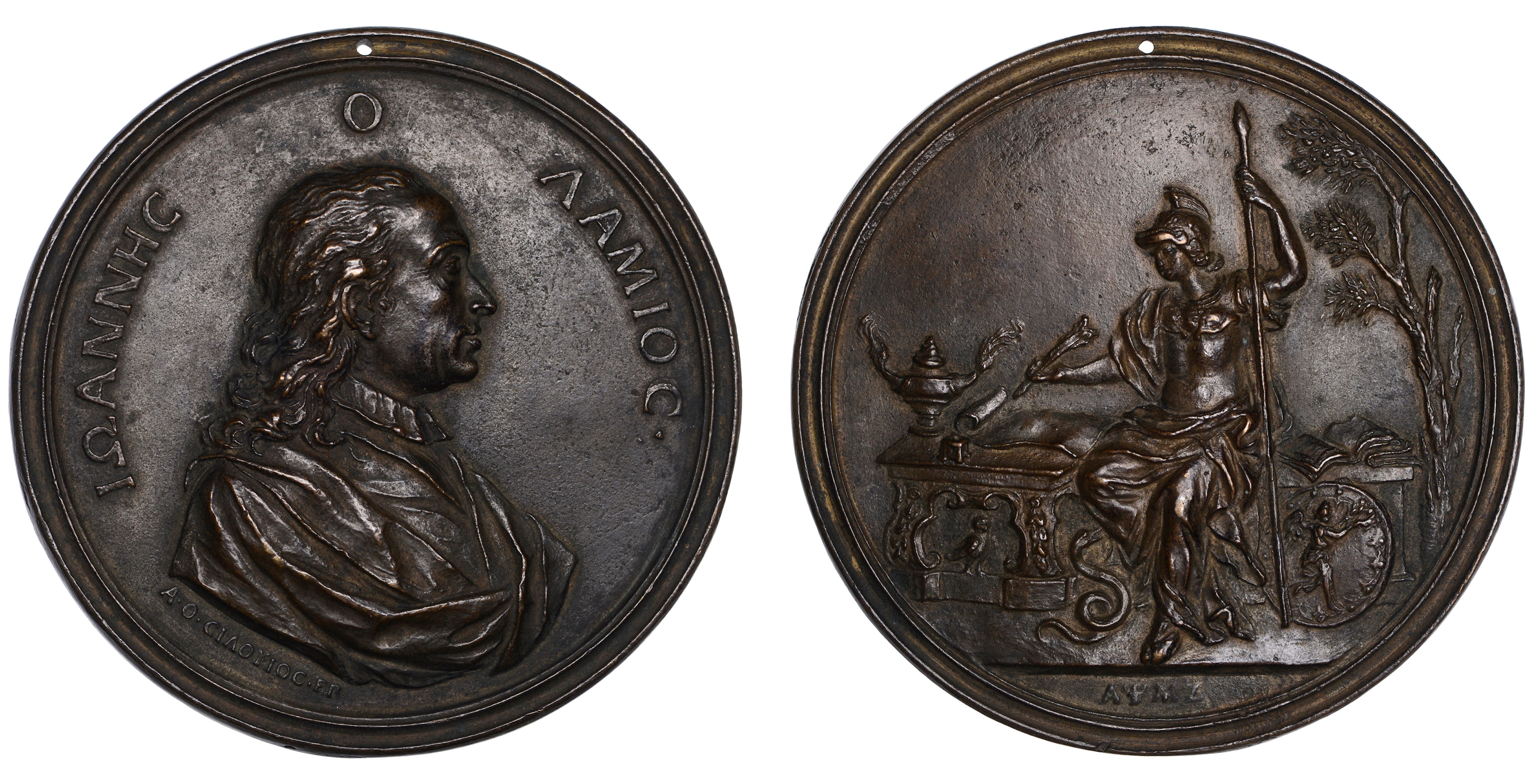ITALY, Giovanni Lami, 1747, a cast bronze medal by A. Selvi, draped