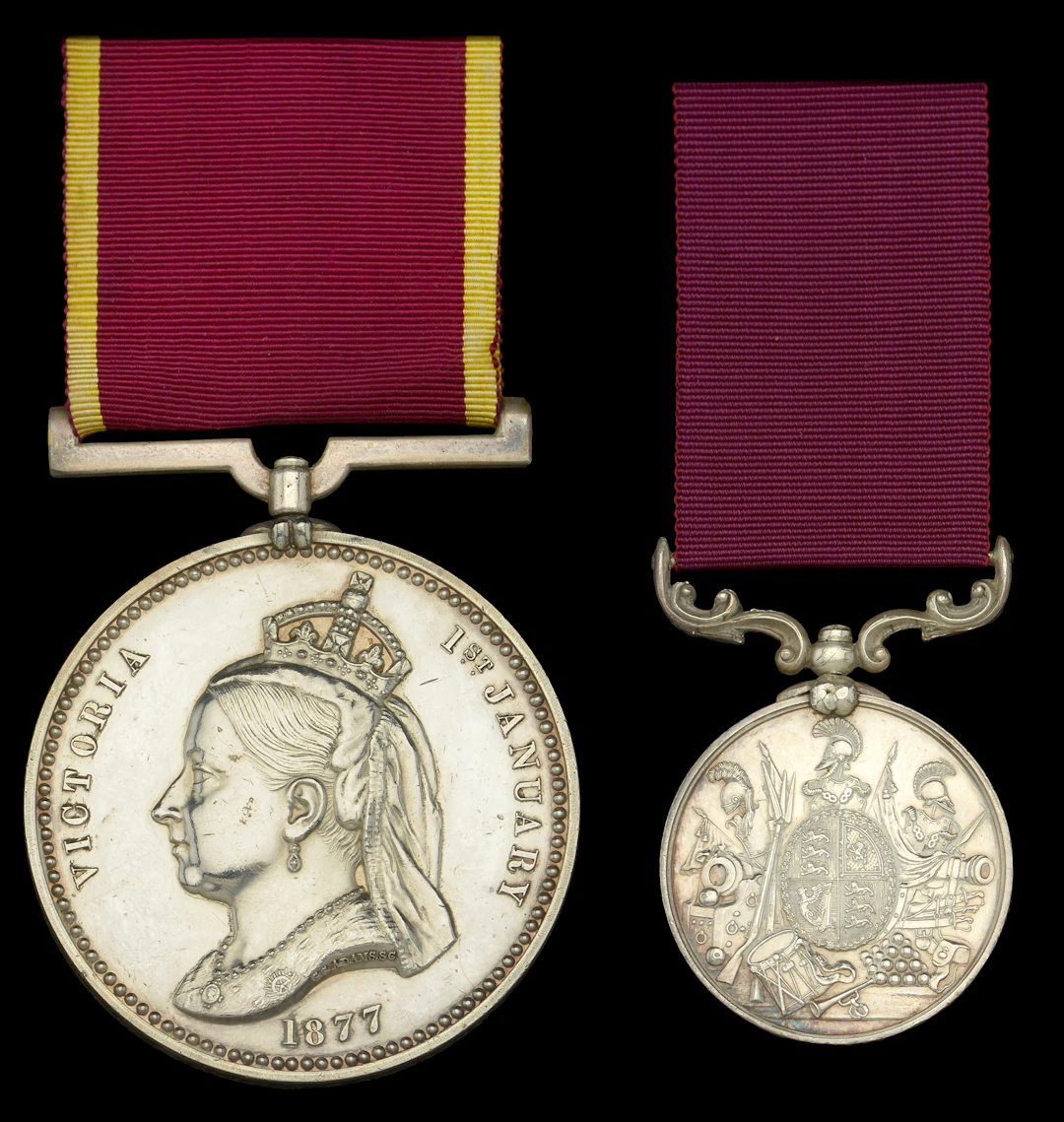 Pair: Battery Sergeant Major A. Bratby, Royal Horse Artillery Empress
