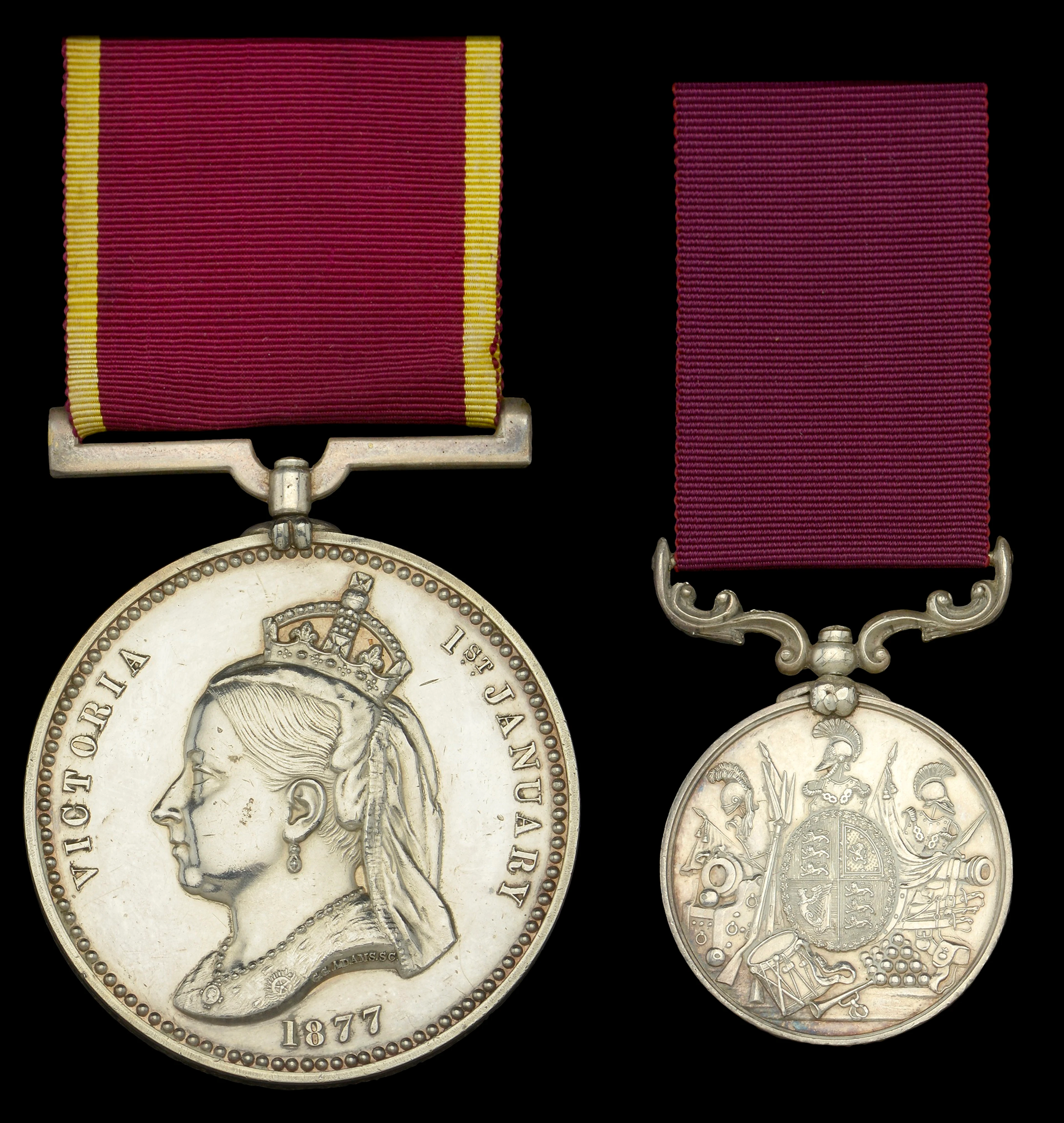 Pair: Battery Sergeant Major A. Bratby, Royal Horse Artillery Empress
