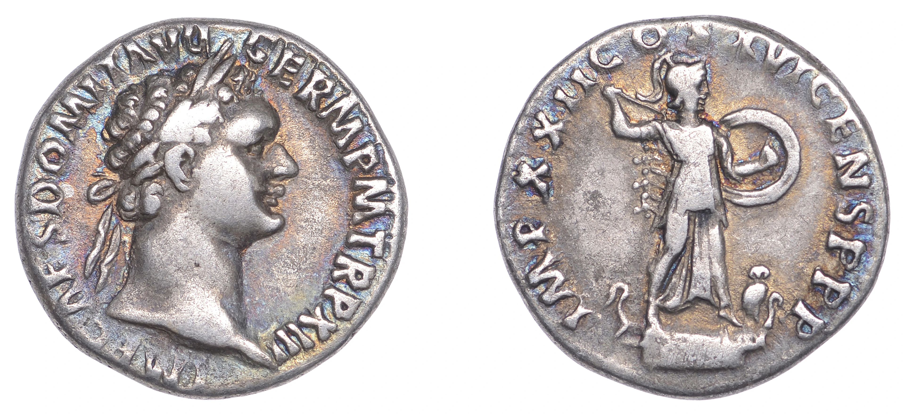 Domitian (81-96), Denarius, 93-4, laureate head right, imp caes domit