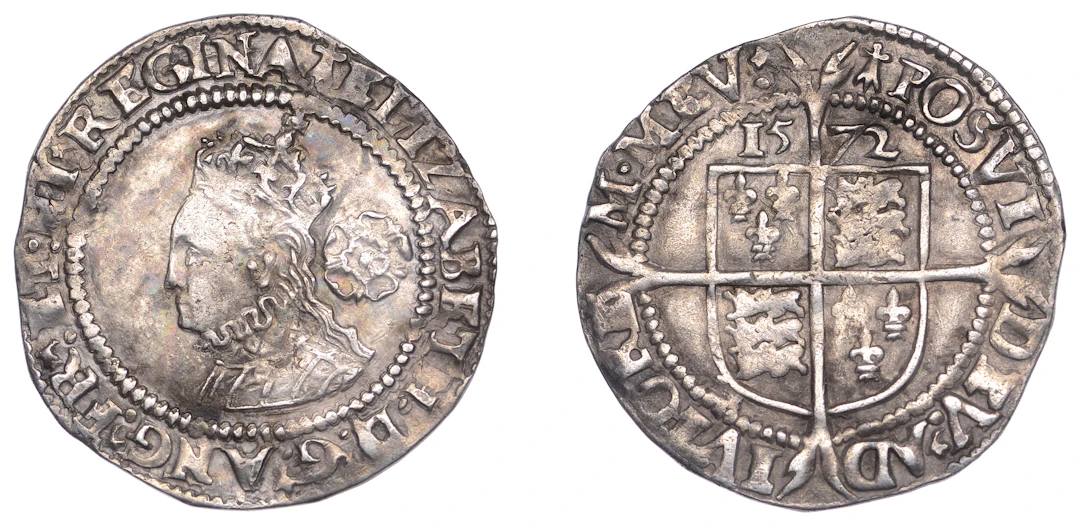 Elizabeth I (1558-1603), Fourth issue, Sixpence, 1572, mm. ermine