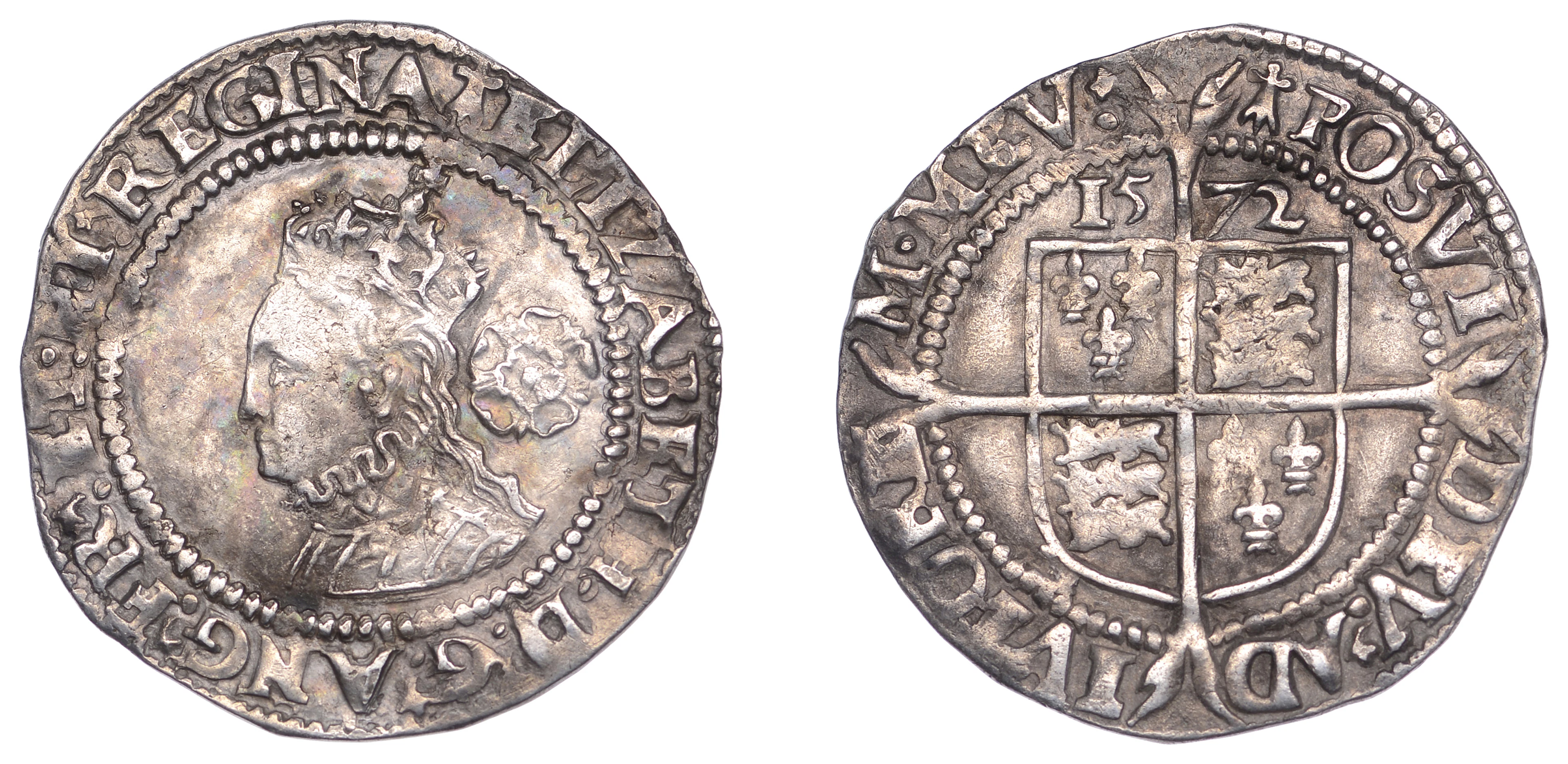 Elizabeth I (1558-1603), Fourth issue, Sixpence, 1572, mm. ermine