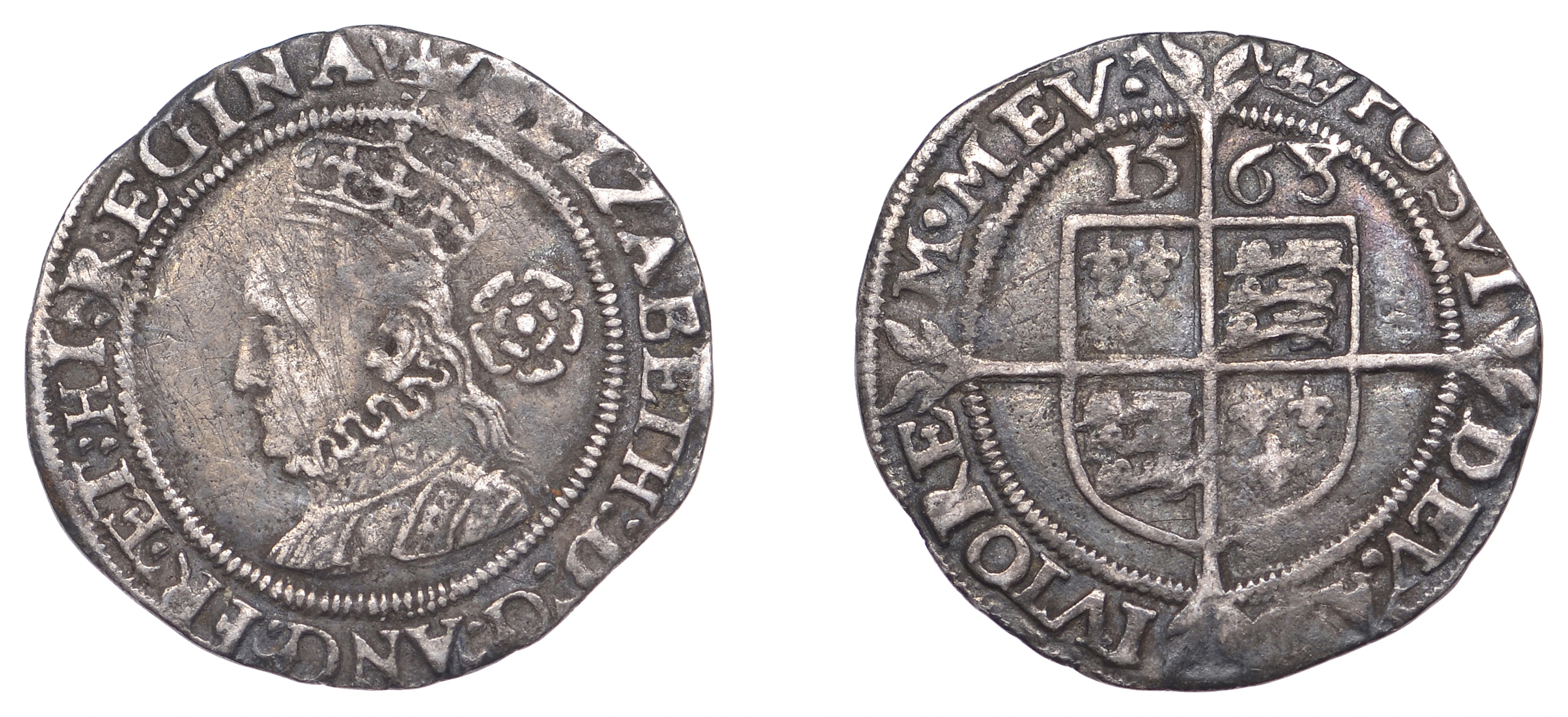 Elizabeth I (1558-1603), Third issue, Threepence, 1568, mm. coronet