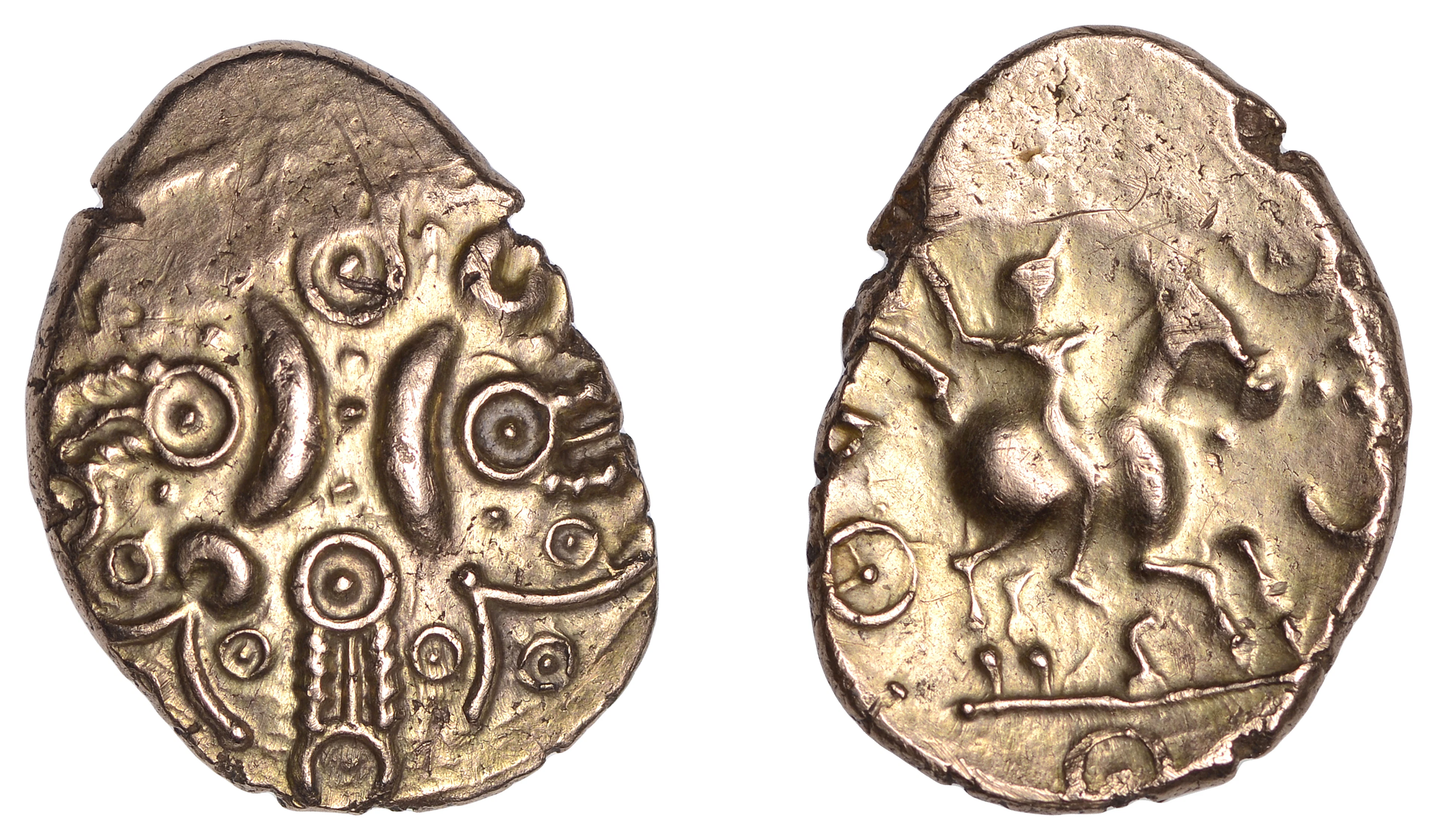 British Iron Age, CATUVELLAUNI, Tasciovanus (c. 25 BC - AD 10): gold