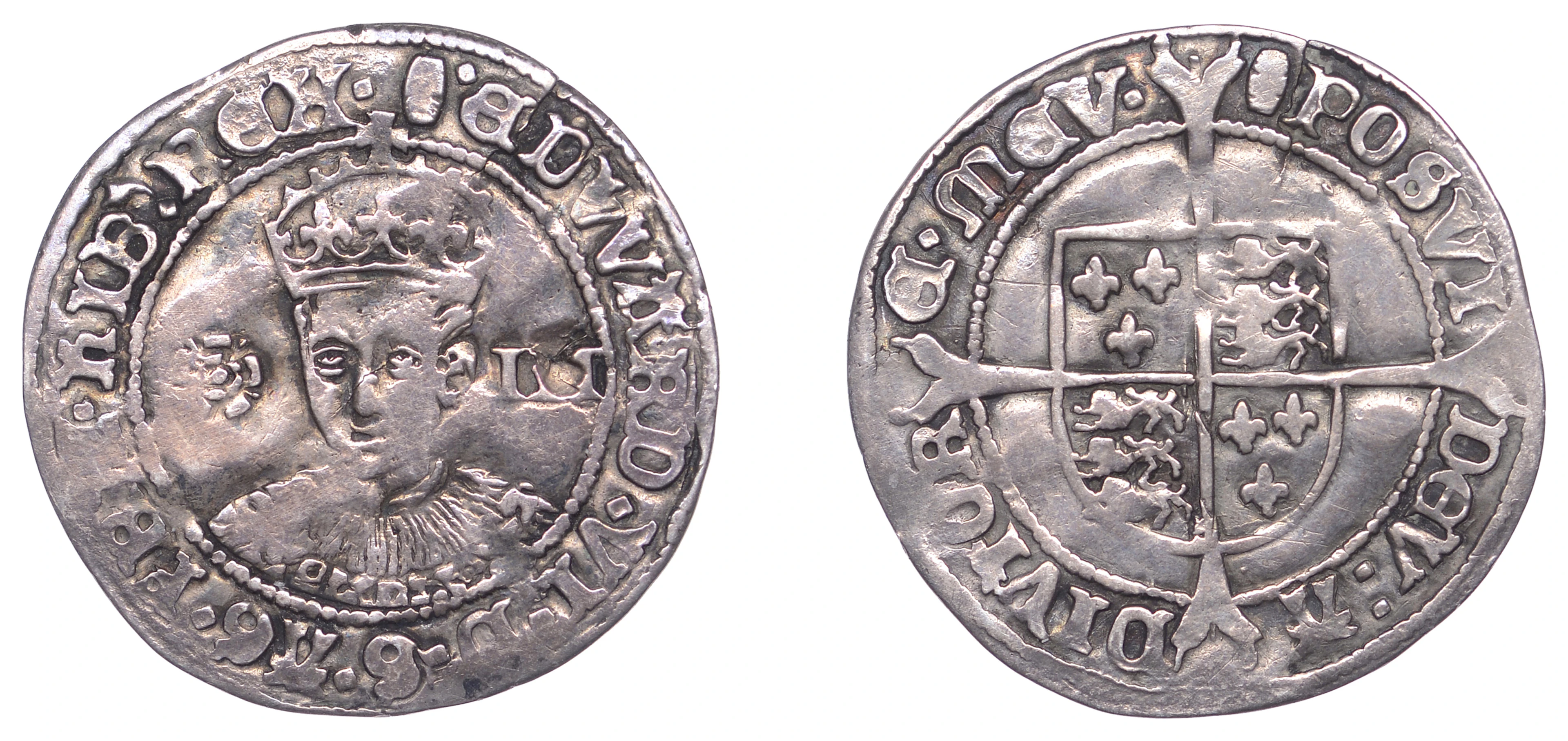 Edward VI (1547-1553), Third period, Fine issue, Threepence, London