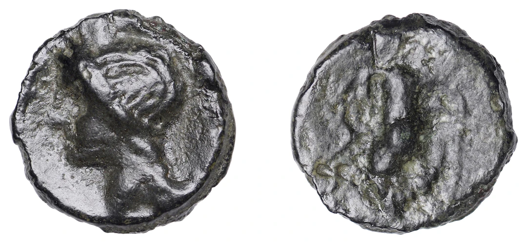 British Iron Age, CANTII, cast Potin Unit, Birchington Bull type