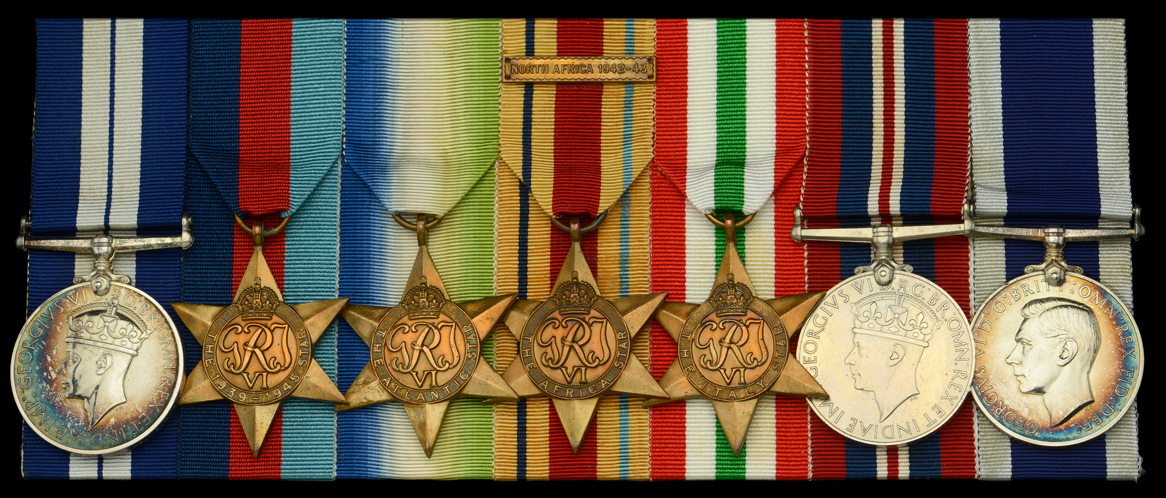 A fine Second War D.S.M. group of seven awarded to Chief Engine Room