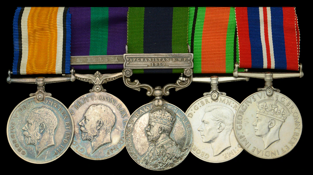 Five: Captain S. Smyth, 1/55th Coke’s Rifles British War Medal 1914-20