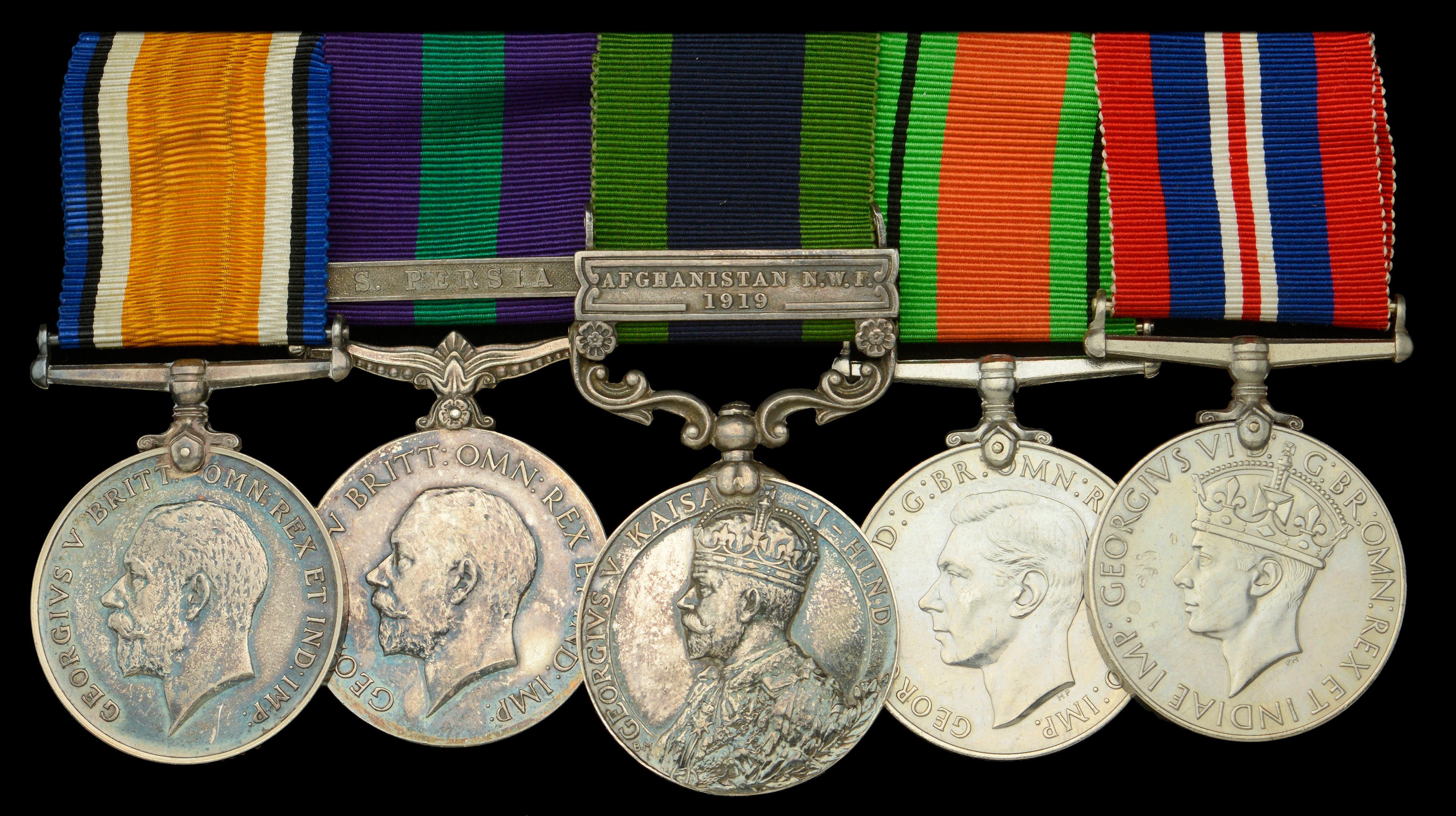 Five: Captain S. Smyth, 1/55th Coke’s Rifles British War Medal 1914-20